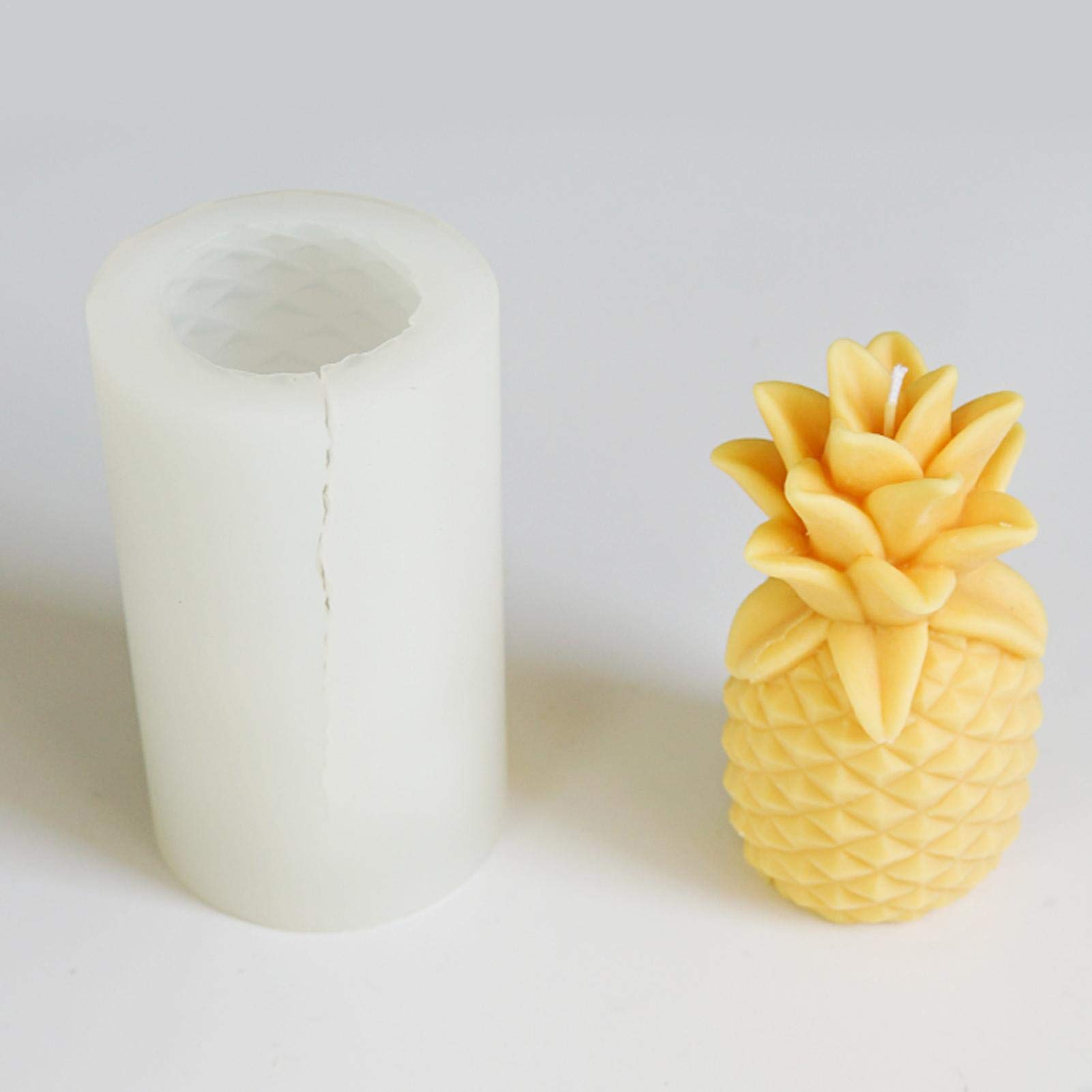Naysku Silicone Candle Mold - DIY Soy Wax Candle & Handmade Soap Molds for Pineapple-Shaped Crafts, Fondant Decorations - Perfect for Home Decor, Wedding Favors, and DIY Gift Making