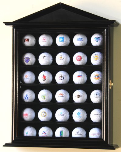30 Golf Ball Display Case - Wall Rack for Home & Club Decor