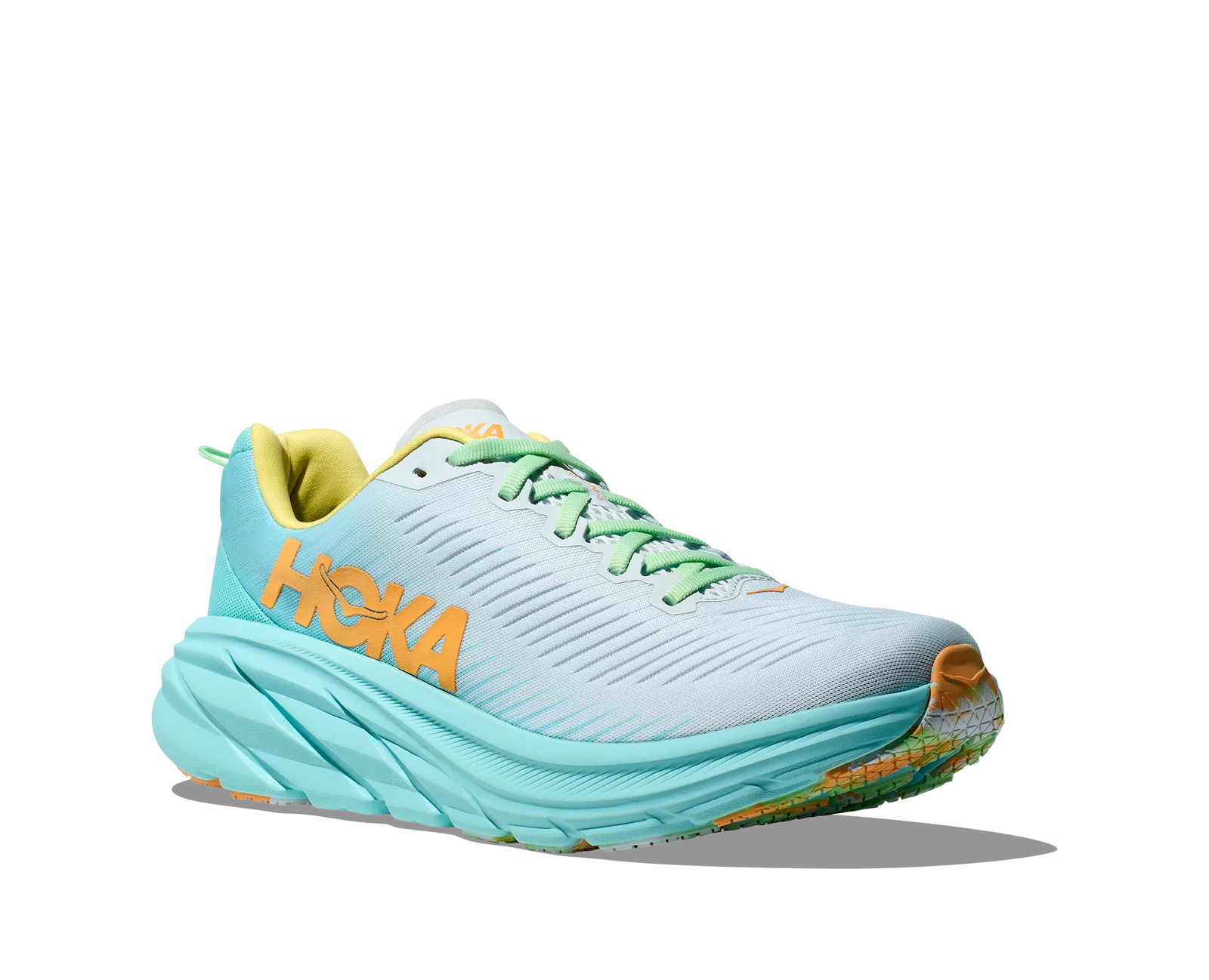 HOKA Rincon 3 Wide Running Shoes for Men - Lightweight & Cushioned - Illusion/Cloudless Color - Perfect for Road Running, Jogging, and Daily Workouts