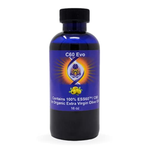Organic C60 EVO Olive Oil Supplement - Supports Joint Health, Energy, Immunity & Better Sleep | 16oz Bottle | Antioxidant-Rich Formula for Active Lifestyles & Wellness Routines