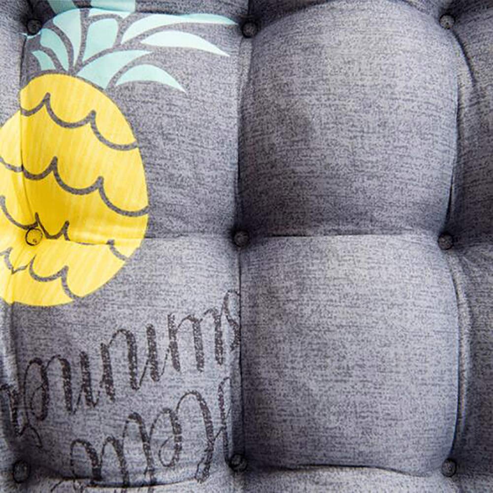 **Thick Quilted Garden Patio Bench Cushion - Indoor/Outdoor Furniture - 43x150cm (17x59inch) Gray - Perfect for Rocking Chairs, Papasan Chairs & Outdoor Seating**    *(Use Cases: Ideal for garden lounging, patio relaxation, rocking chair comfort, and stylish outdoor seating.)*