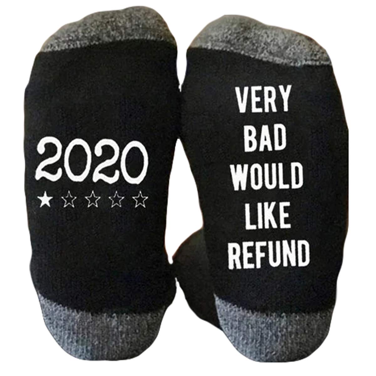 2020 Sucks Middle Finger Socks - Funny Novelty Cotton Socks for Women, Men, Boys & Girls - Perfect for Christmas Gifts, Parties & Protest Outfits