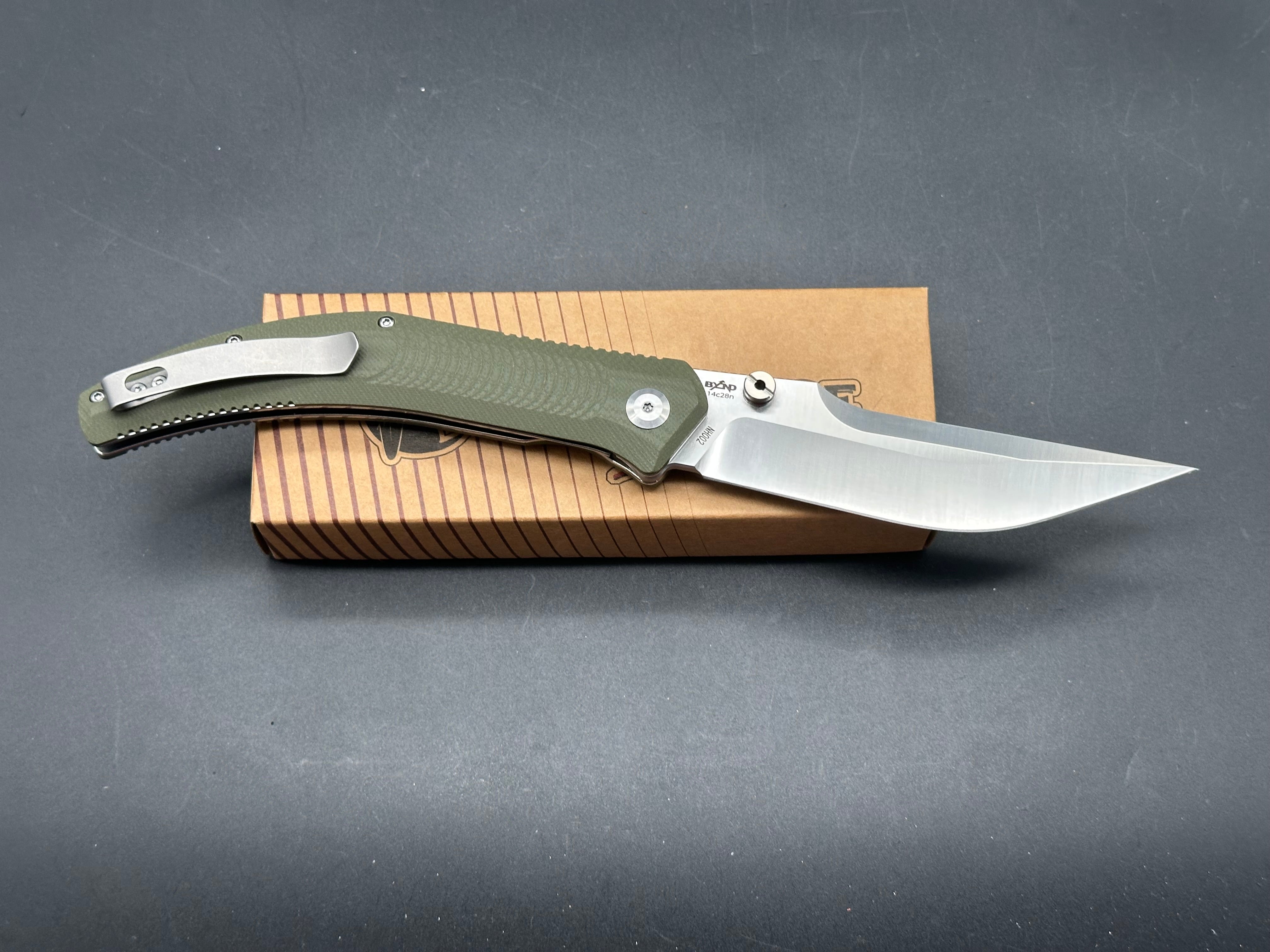 B’yond EDC Night Horse Green G10 Pocket Knife - Tactical Folding Knife for Outdoor, Camping & Everyday Carry | Perfect for Hiking, Survival & Utility Tasks
