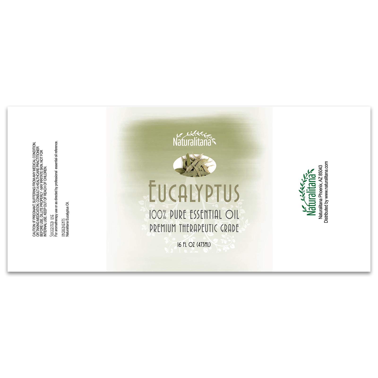 16 oz Eucalyptus Essential Oil - 100% Pure Therapeutic Grade for Aromatherapy Diffusers, Humidifiers, DIY Bath Bombs, Soap & Candle Making - Relaxation & Respiratory Support