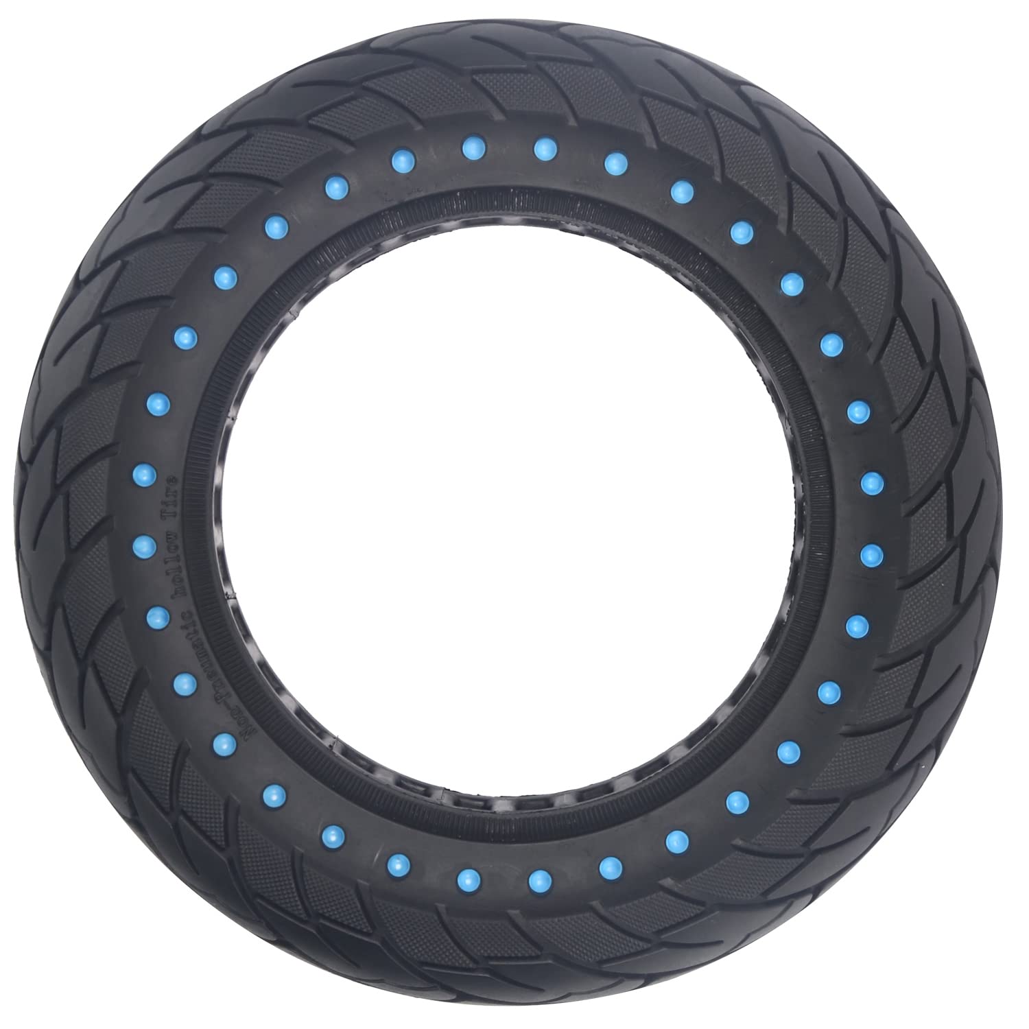 1 Pcs 10x2.125 Solid Honeycomb Tires for Electric Scooter - Front/Rear Wheel Replacement - Non-Pneumatic Shock Absorber Tire (Blue) - Perfect for Commuting, Urban Travel & Last-Mile Delivery