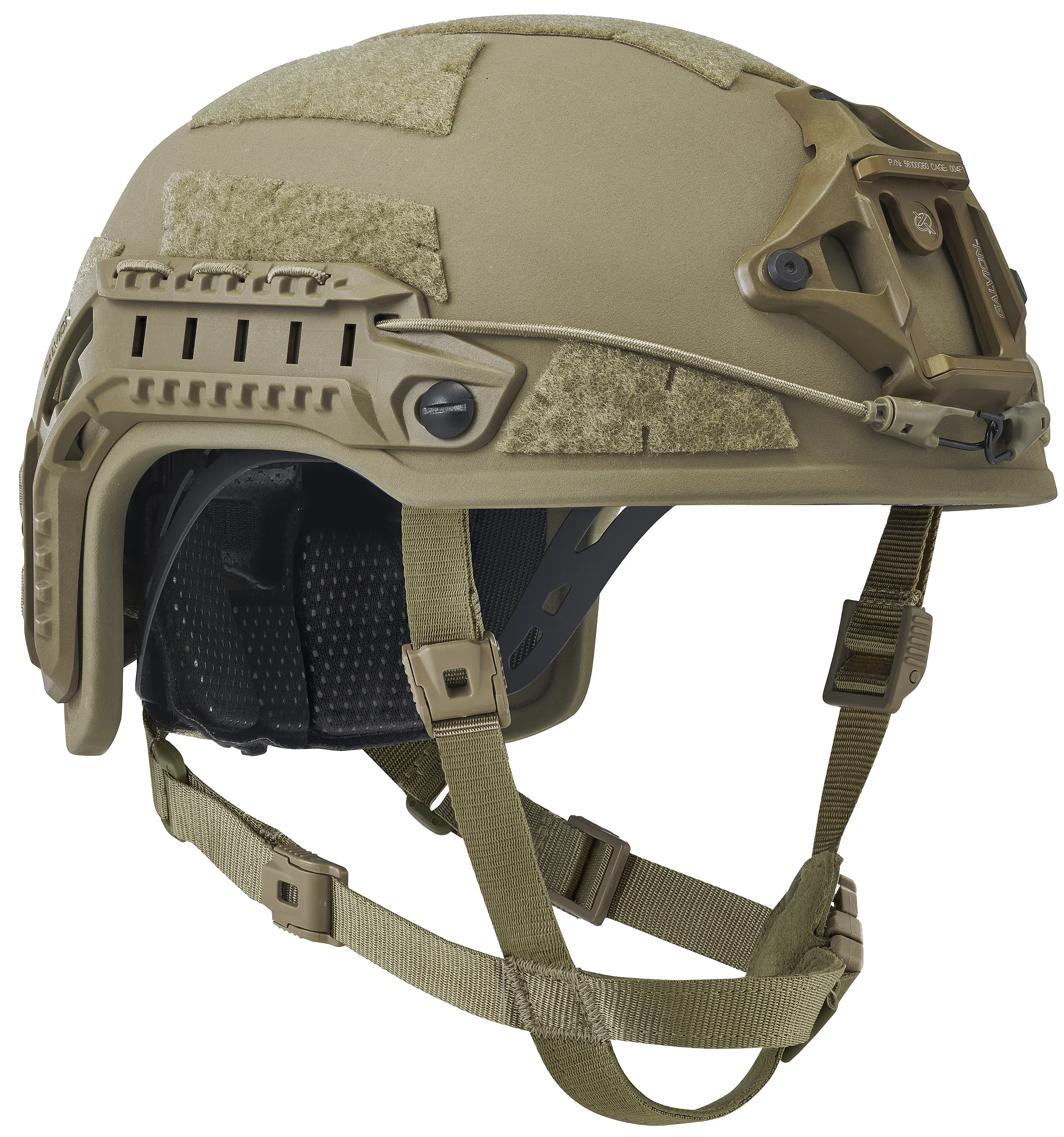 Caiman Ballistic Helmet - Lightweight Level IIIA Tactical Helmet with Wilcox L4 Shroud & APEX Liner System for Military, Law Enforcement & Outdoor Shooting Protection