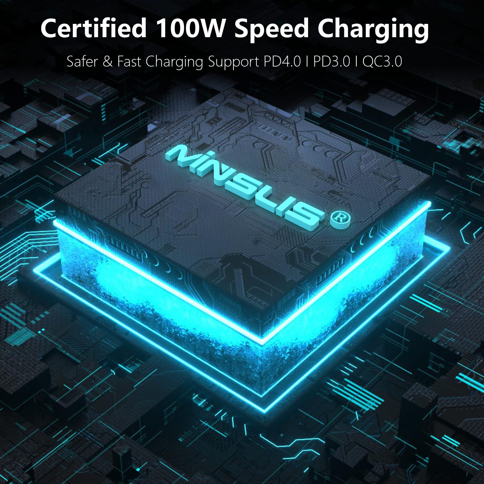100W USB C to USB C Fast Charging Cable with LED Display - 5A PD Type C Charger for iPhone 16/16 Pro Max, iPad, MacBook, Switch, Kindle - Perfect for Home, Office & Travel (3.3ft)