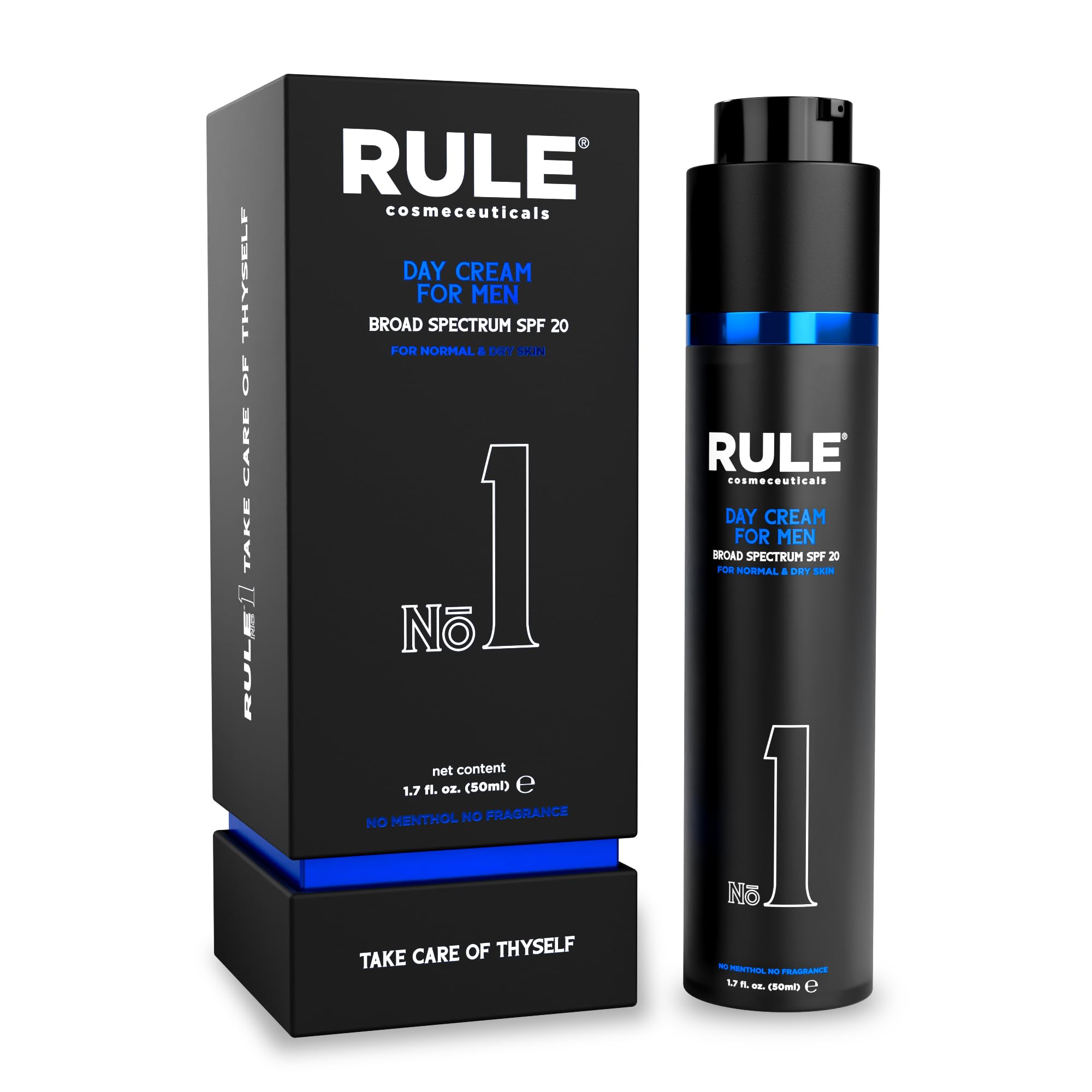 Best Men's Day Cream with SPF 20 - 10-in-1 Face Moisturizer for Combination Skin | Fragrance-Free & Menthol-Free Hydrating Cream (50mL) | Perfect for Daily Skincare Routine & Outdoor Protection