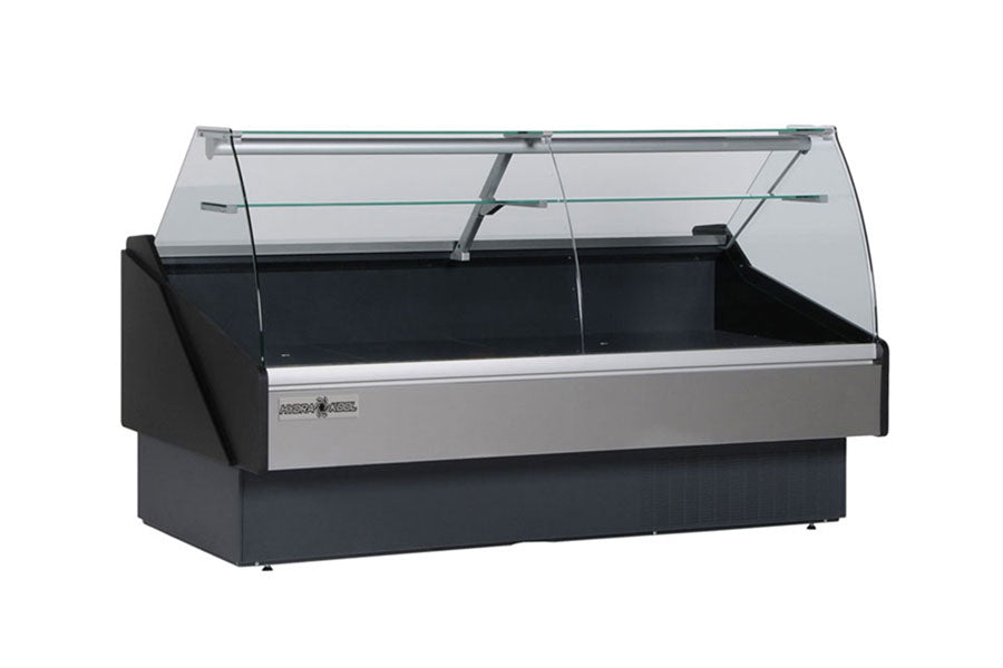 Hydra Kool KPM CG 60S - 60 Inch Curved Glass Deli Display Case for Fresh Deli Meats, Cheeses & Packaged Foods | Commercial Refrigerated Showcase for Grocery Stores, Supermarkets & Delicatessens