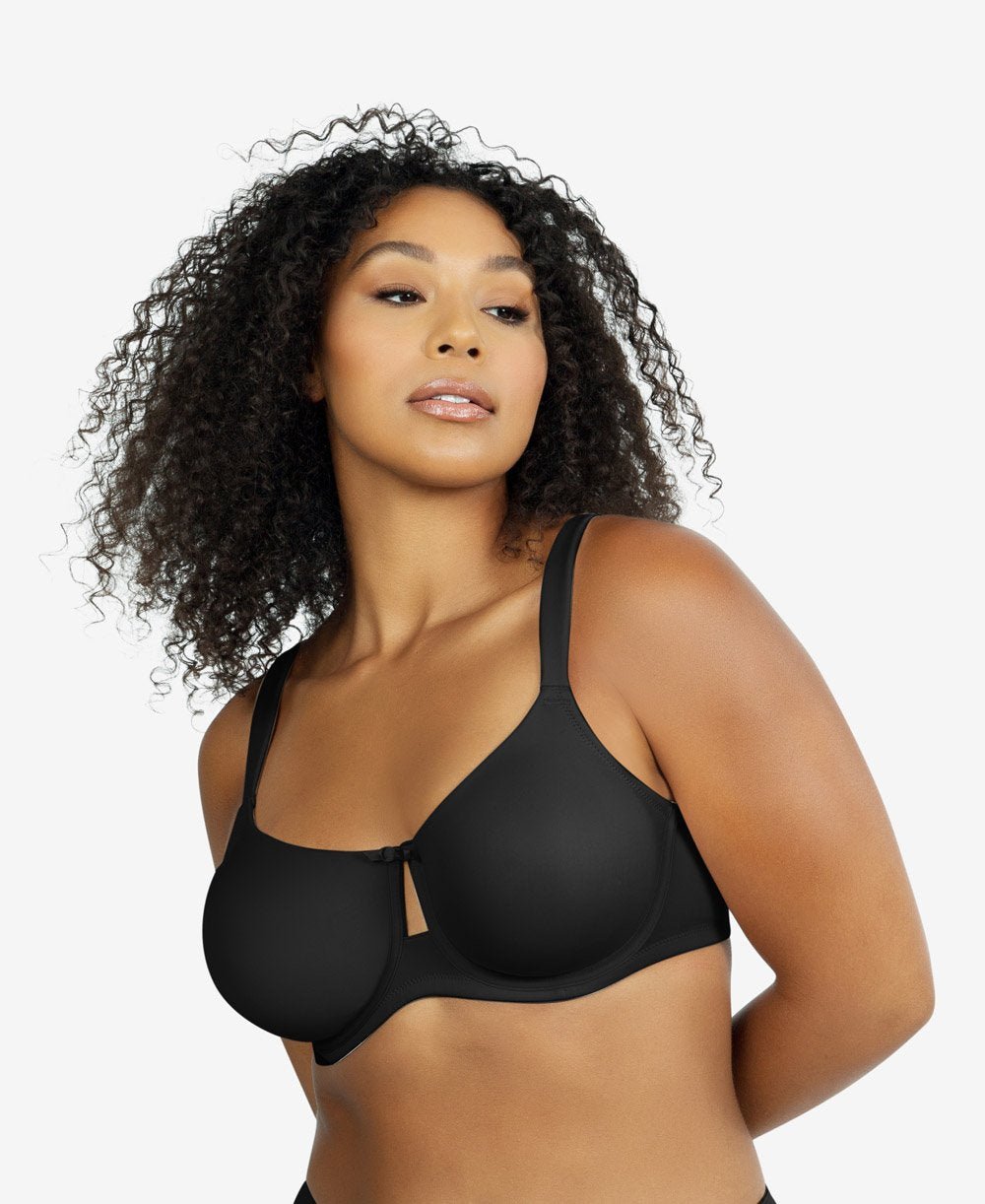 Parfait Erika Unlined Molded Bra - Comfortable Wireless Support for Everyday Wear - Perfect for Work, Yoga & Lounge - Black