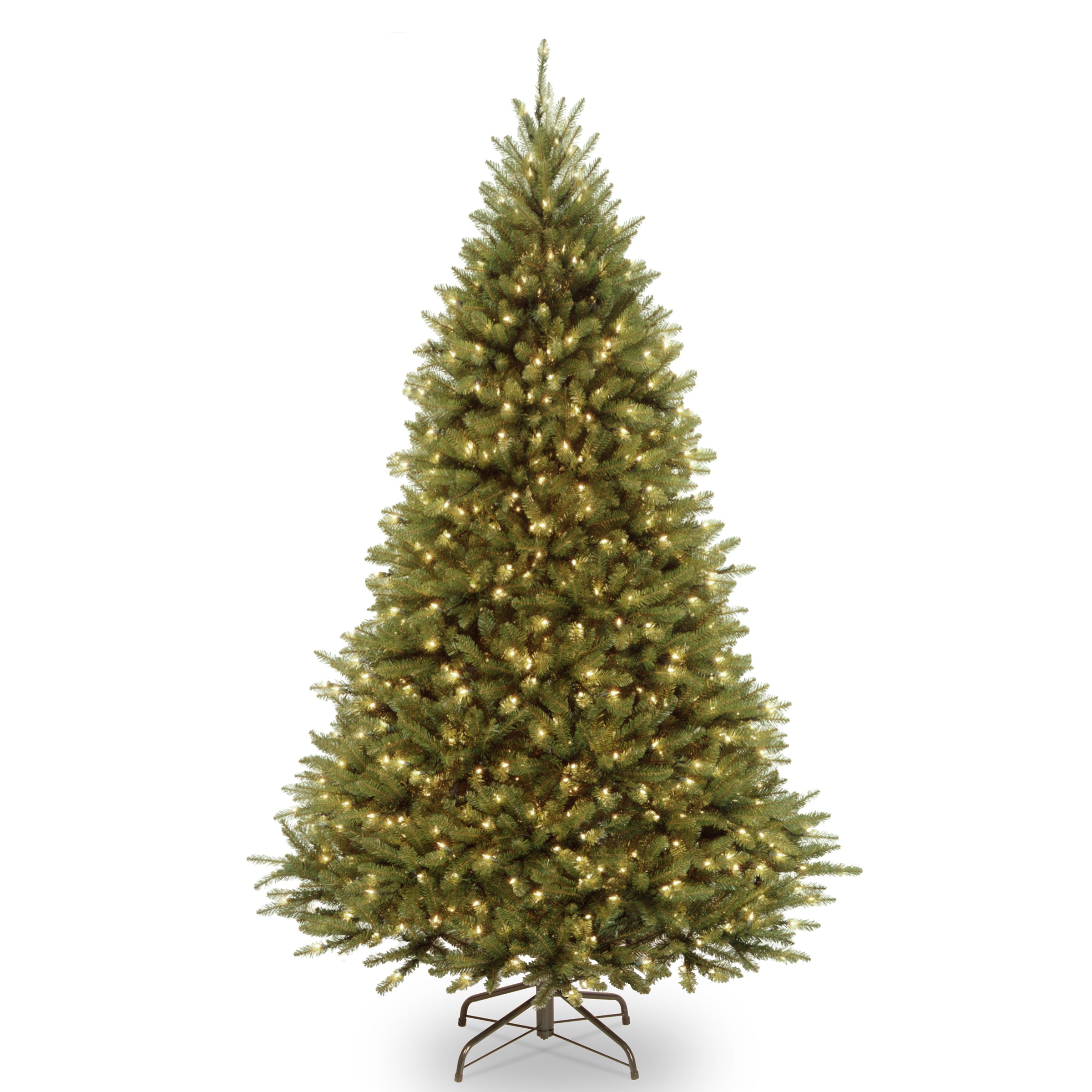 7.5 ft Pre-Lit Kingswood Fir Artificial Christmas Tree with PowerConnect Dual Color LED Lights - Perfect for Home, Office, and Holiday Decorations
