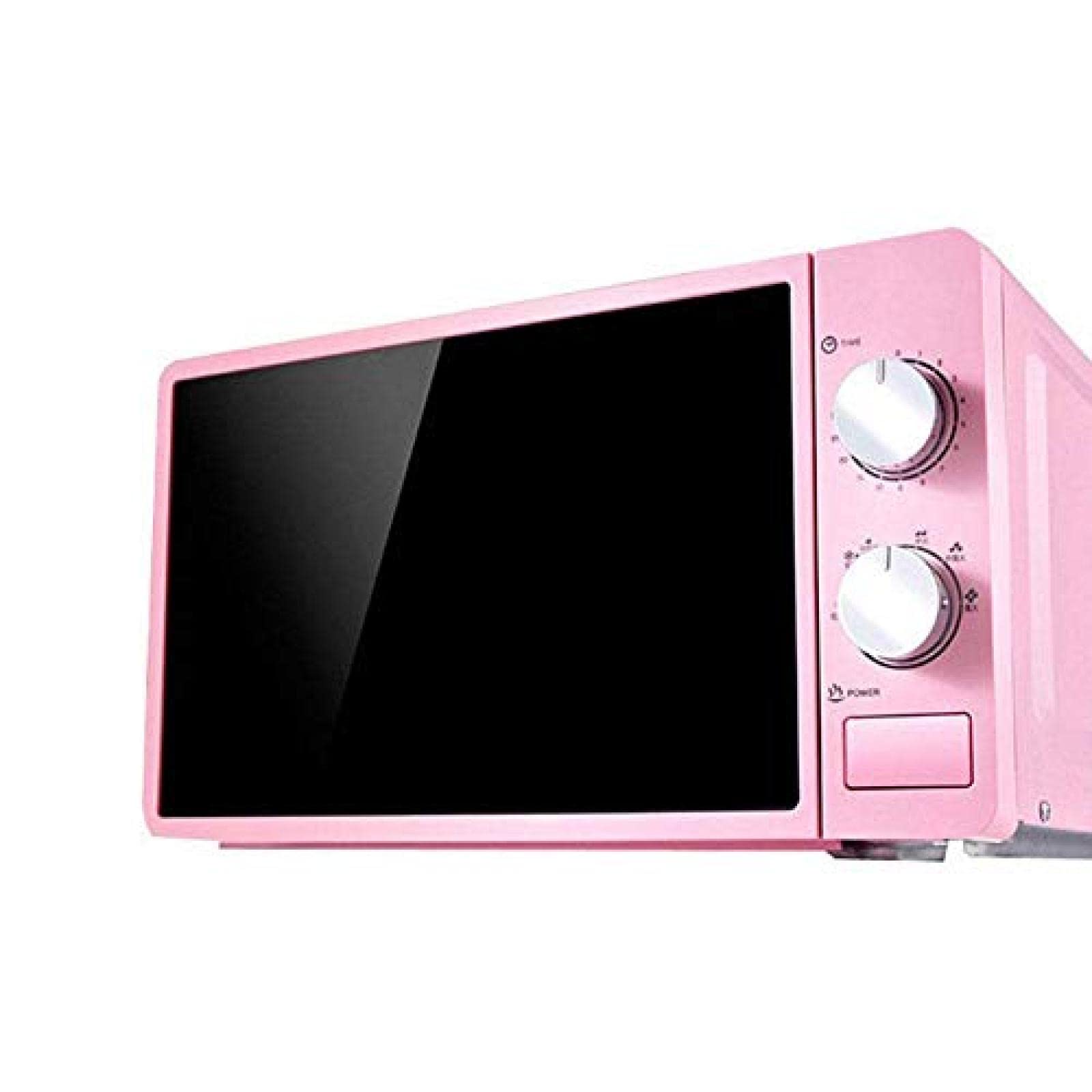 MAIGOU 20L 800W Solo Microwave Oven with Defrost Function - 6 Power Levels, 0-30 Min Timer, One-Touch Express Cooking - Easy to Clean, Modern Pink Design for Dorm, Office & Small Kitchen