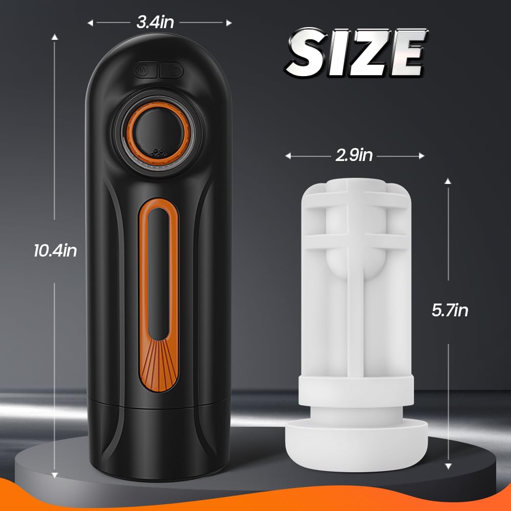 Realistic 3D Textured Automatic Male Masturbator Cup - Thrusting, Sucking, Vibrating & Heating Adult Sex Toy with Erotic Voice | Perfect for Solo Pleasure, Stress Relief & Intimate Couples Play