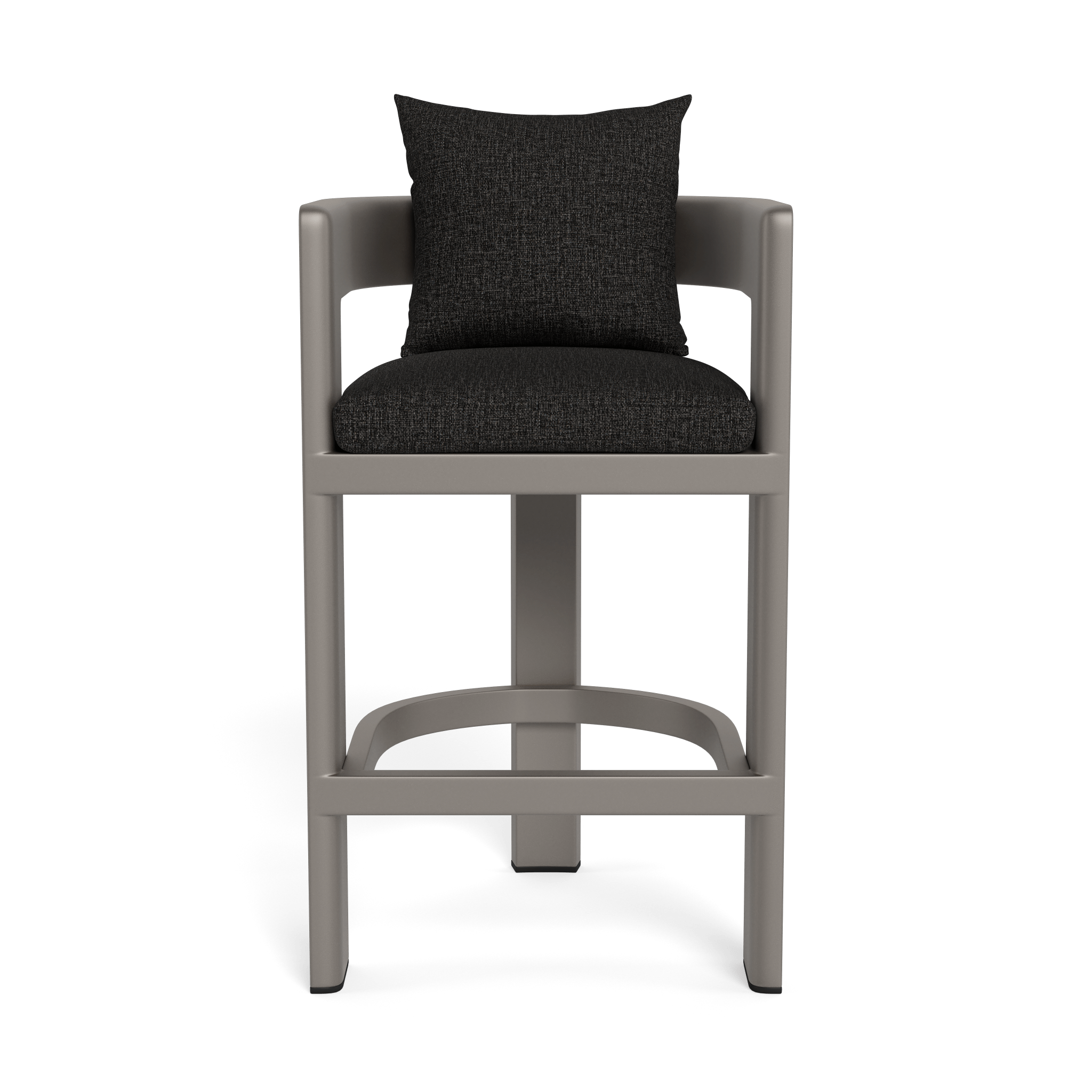 Victoria Aluminum Bar Stool - Adjustable Height Modern Kitchen Counter Stool with Padded Seat - Perfect for Home Bar, Kitchen Island & Dining Room Decor
