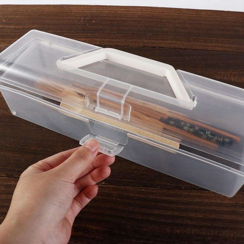 Minimalist 1-Piece Noodle Storage Container - Clear Chopsticks Box with Lid for Kitchen Organization | Perfect for Pantry, Dorm Room & Meal Prep