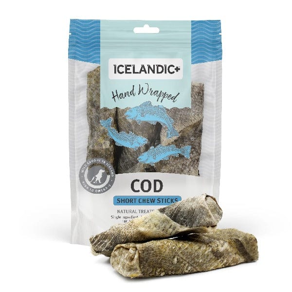 Premium Icelandic Hand-Wrapped Cod Skin Dog Treats - All-Natural, High-Protein Chews for Dental Health - Perfect for Training, Rewards & Long-Lasting Chewing Fun