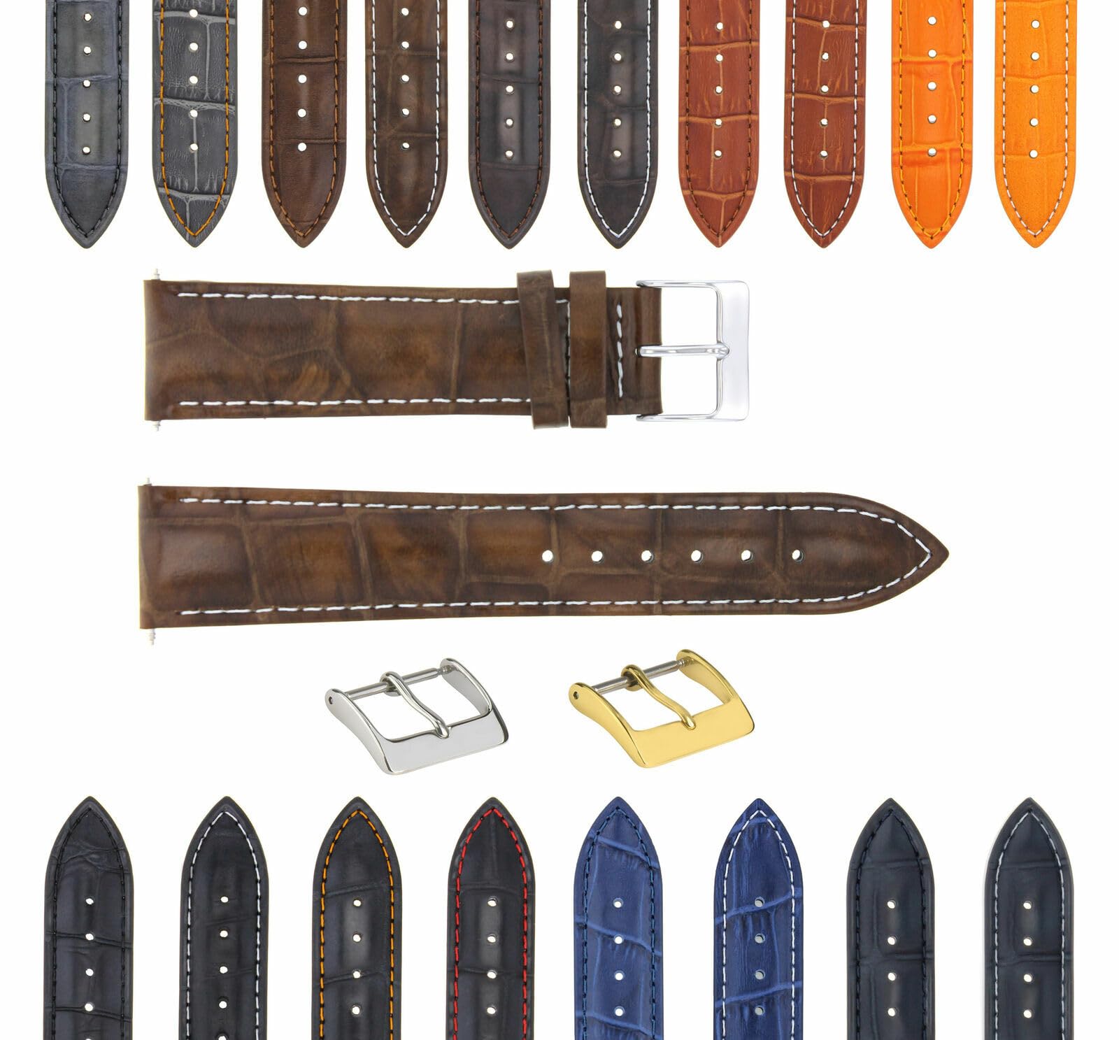 23mm Genuine Leather Watch Band for Citizen Eco-Drive - Premium Replacement Strap for Men & Women - Perfect for Business, Casual & Formal Occasions