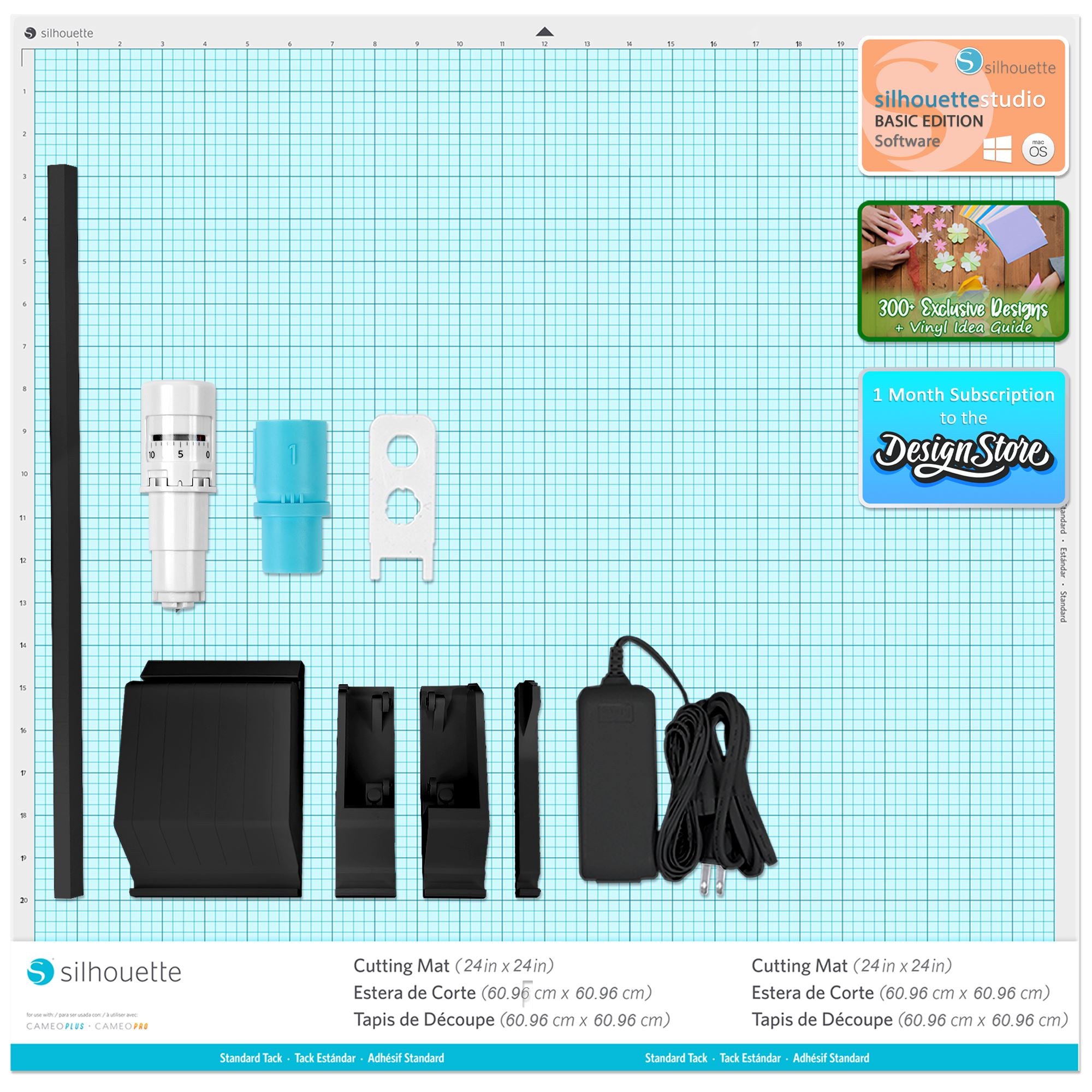 Silhouette Cameo 5 PRO MK II Cutting Machine with 8-in-1 Pink Heat Press Bundle & Siser HTV Vinyl - Perfect for DIY Crafts, T-Shirt Designs, and Home Decor Projects