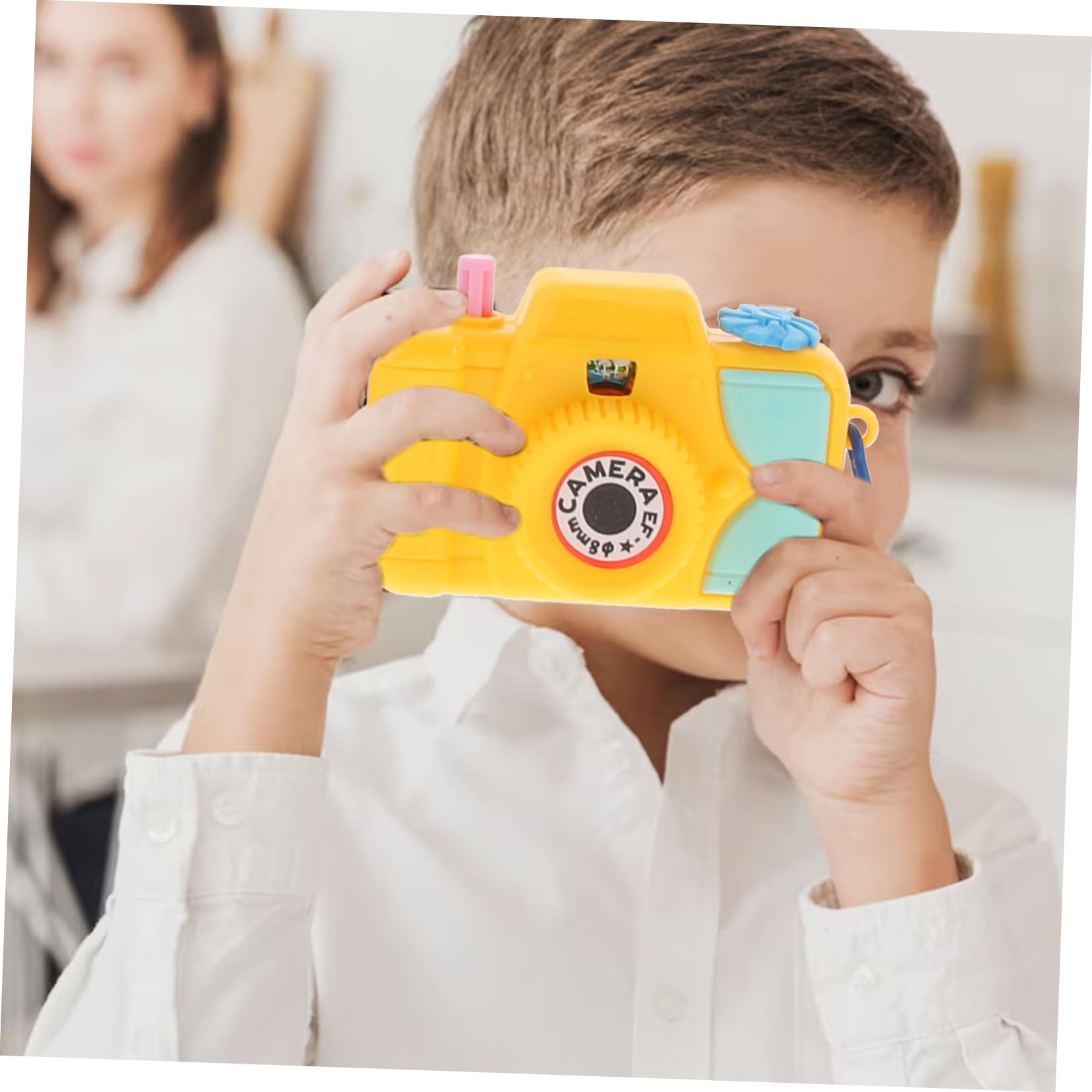 BCOATH 10-Piece Kids Pretend Play Camera Toy Set - Mini Projection Camera with Room Decor for Children's Imaginative Play | Perfect for Birthday Gifts & Role-Playing Games