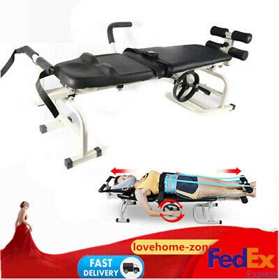 Foldable Traction Bed for Spine & Back Pain Relief - Cervical & Lumbar Stretching Device, Massage Table for Posture Correction | Perfect for Home Therapy, Chiropractic Care, and Pain Management
