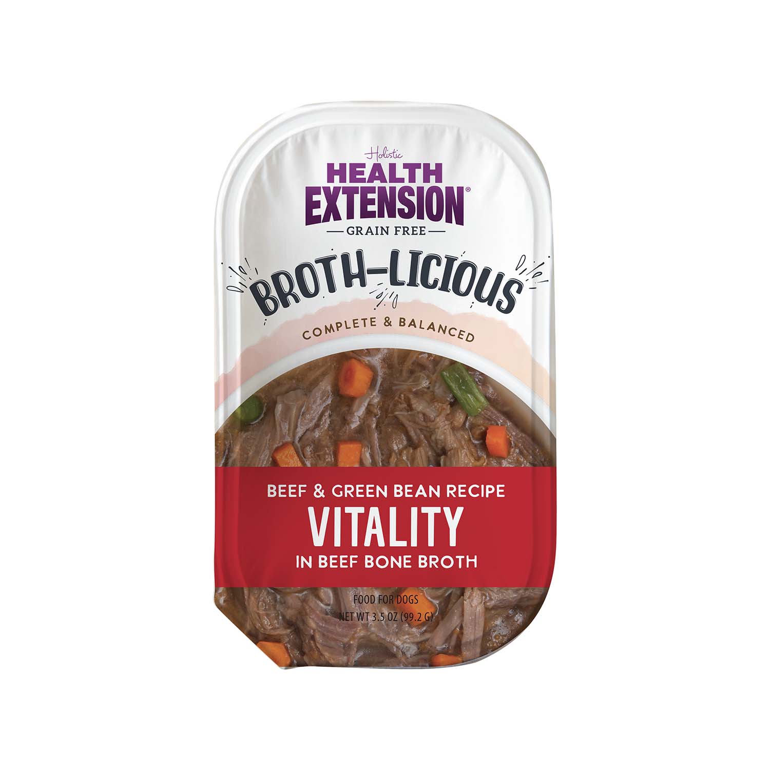 Broth Licious Bone Broth Healthy Belly Recipe Dog Food - 3.5 oz Tray - Perfect for Small Dogs & Digestive Health Support