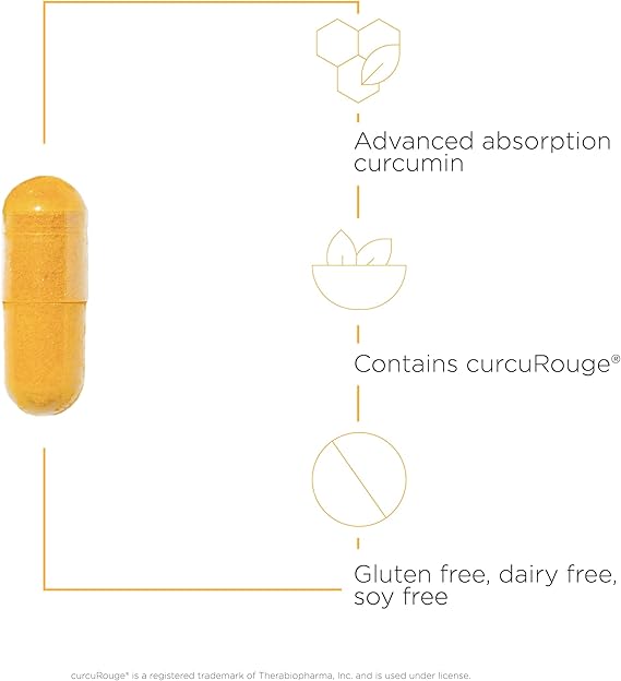Integrative Therapeutics Curalieve - Premium Herbal Supplement for Pain Relief & Inflammation - Supports Joint & Muscle Health - Ideal for Athletes & Active Lifestyles