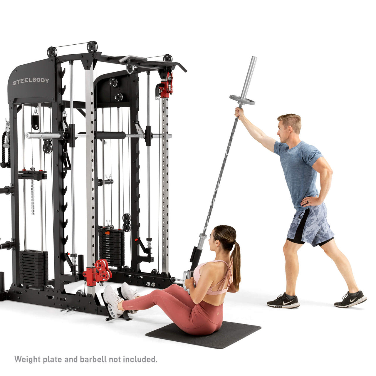 SteelBody SM 6900 All-in-One Home Gym - Functional Trainer with Weight Stack, Smith Machine & Cable Crossovers for Full Body Workout | Perfect for Home Fitness & Strength Training