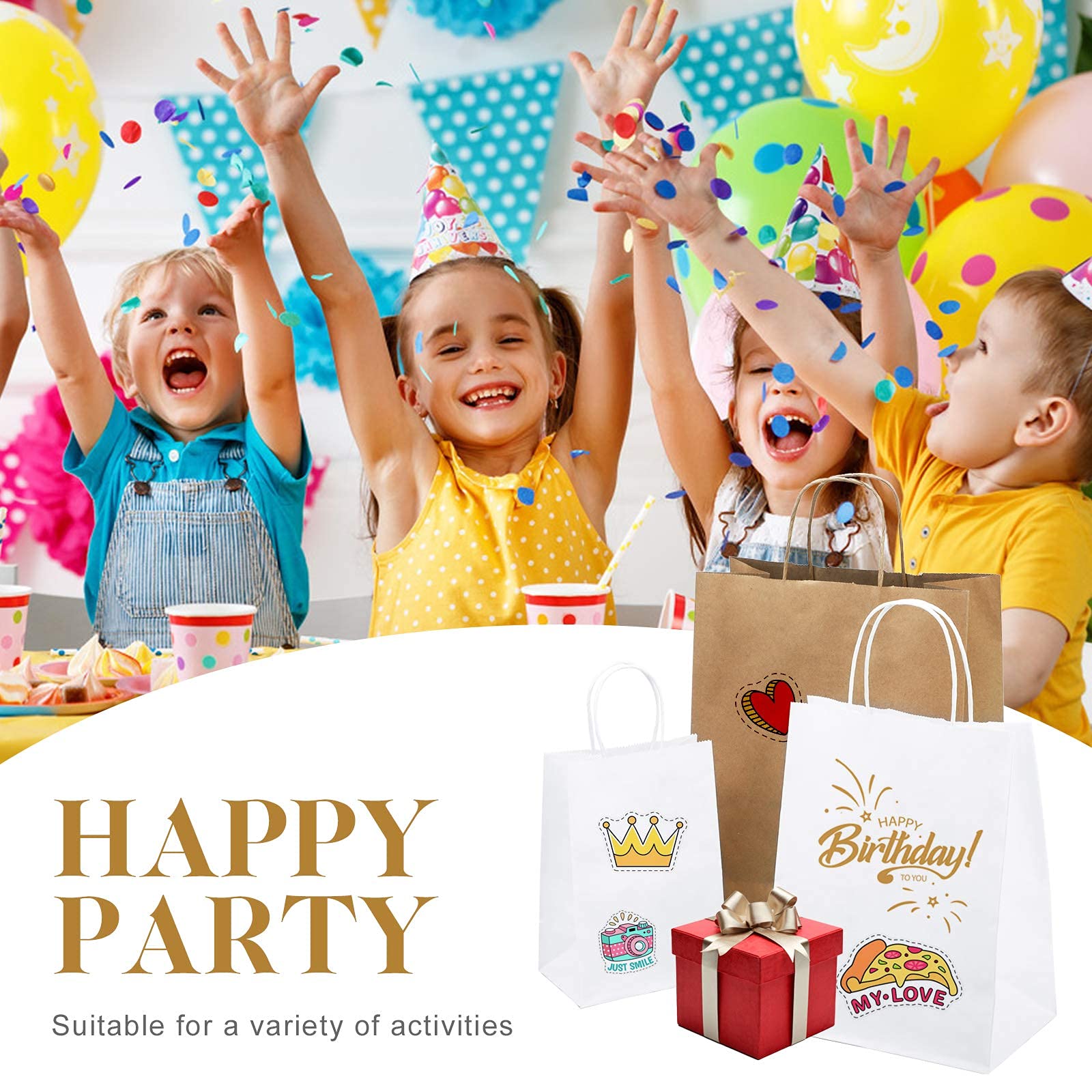 **MESHA 10x5x13 Inch Brown Kraft Paper Bags with Handles - Bulk 600 Pcs Small Gift Bags for Business, Birthday, Wedding, Party Favors & Shopping - Eco-Friendly & Durable for Retail, Events & Gifting**