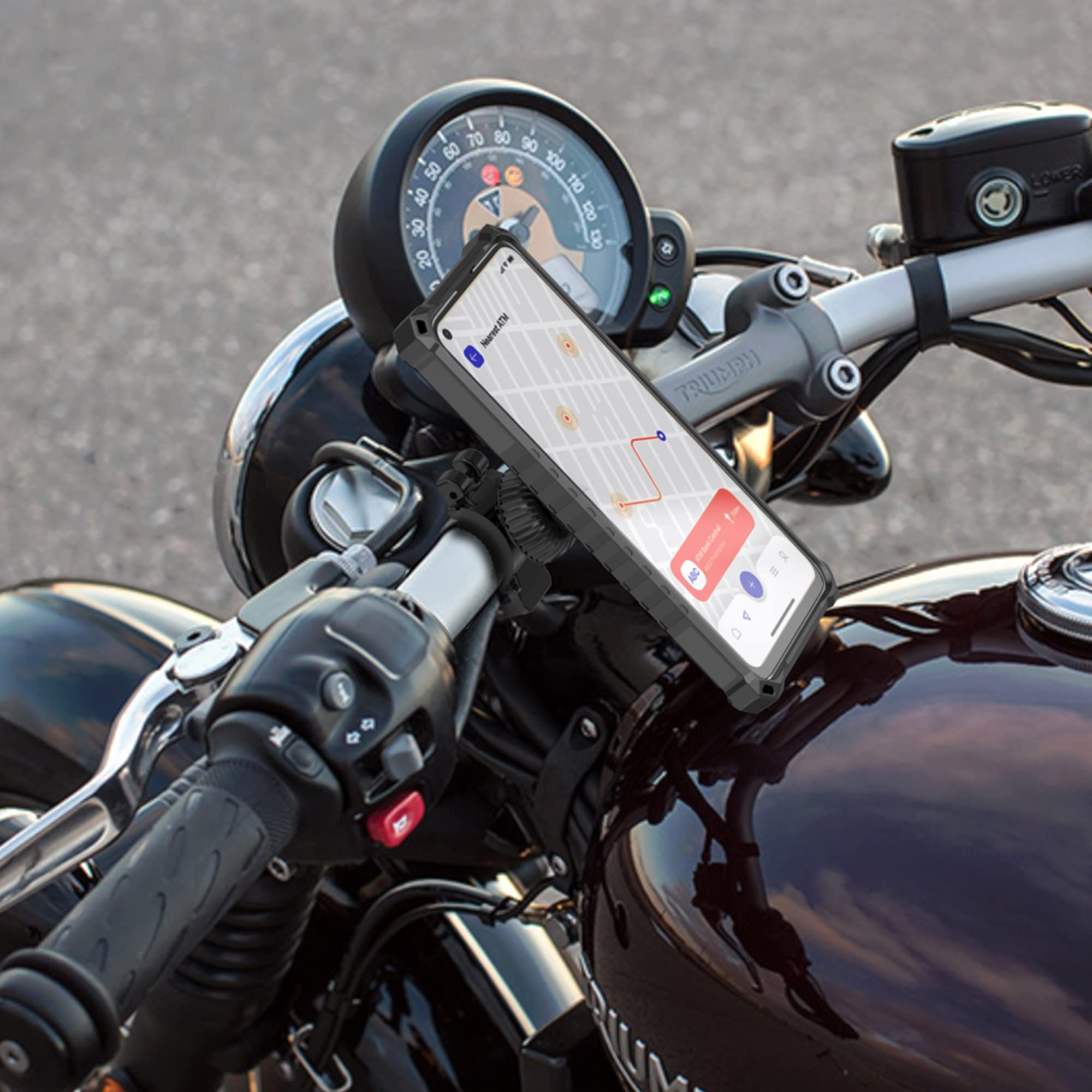 BEYOND CELL Bike Phone Mount V.2 - Compatible with Moto G Stylus 2021 (6.8