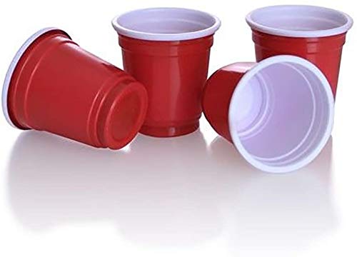 20 Mini Red Solo Cups - Disposable Party Shot Glasses for Beer, Cocktails & Shots - Perfect for Weddings, BBQs, Tailgates & College Parties