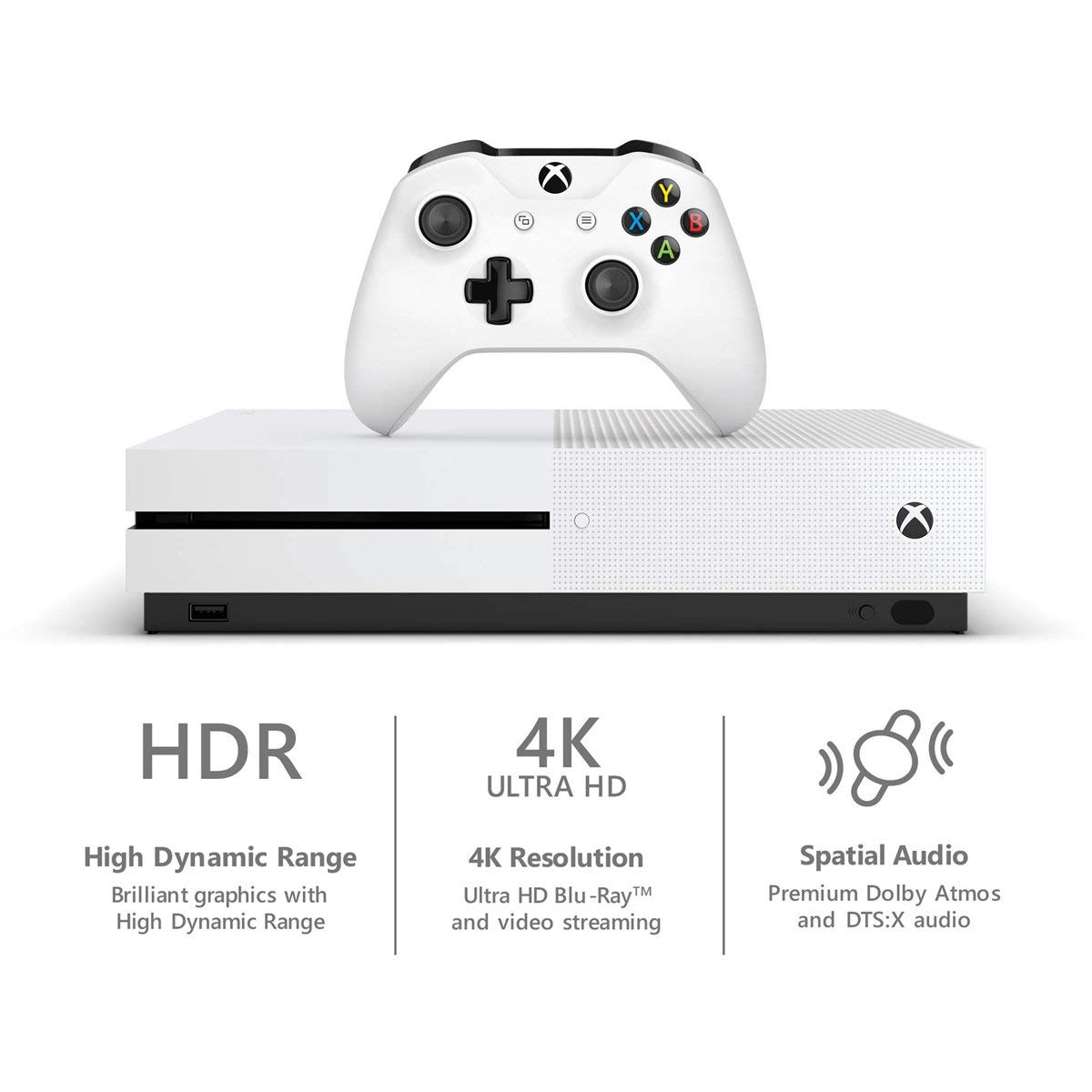 Xbox One S 500GB Console - Madden NFL 18 Bundle (Renewed) | HD Gaming & Streaming | Perfect for Sports Fans & Family Entertainment