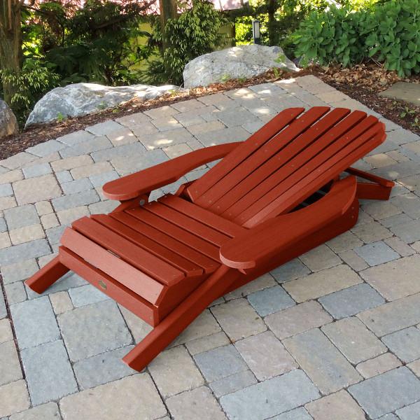 Hamilton Outdoor Folding & Reclining Adirondack Chair - Portable Patio Lounge Chair for Backyard, Poolside & Beach - Weather-Resistant Comfort for Relaxing Outdoors