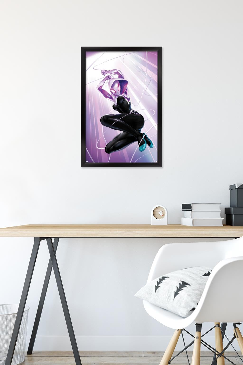 Marvel Comics Ghost Spider #1 Framed Wall Poster - 22.4