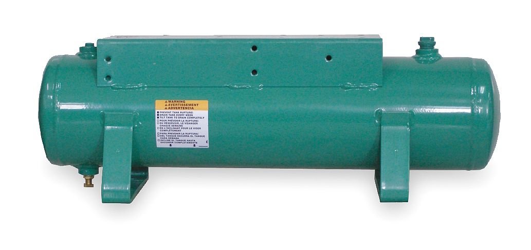 Speedaire 2TWC1 Non-Coded Hotdog Air Tank - 3 Gallon Capacity, 1 HP Motor - Ideal for Home Workshops, DIY Projects & Small Air Tools