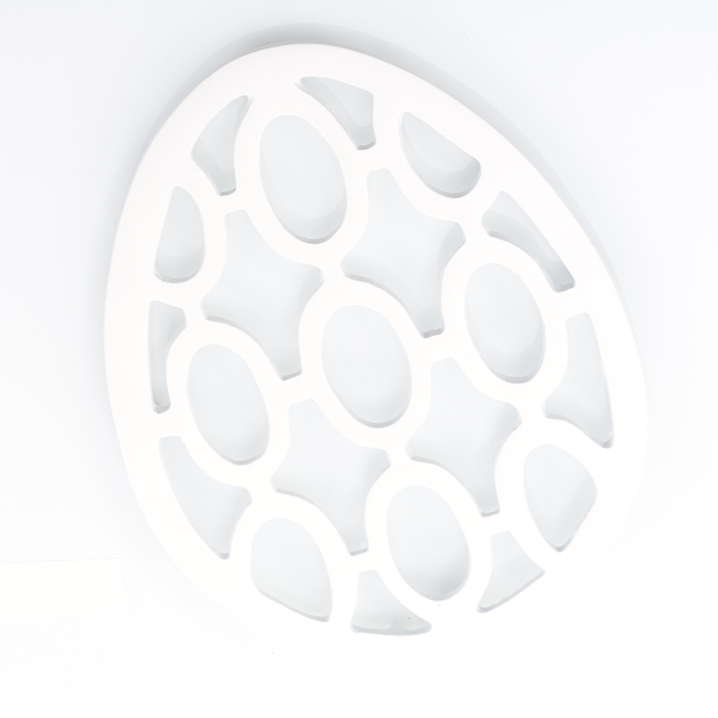 Old Dutch 391WH Big Egg Trivet - White Ceramic Hot Plate Holder - Perfect for Kitchen, Dining Table, and Holiday Decor