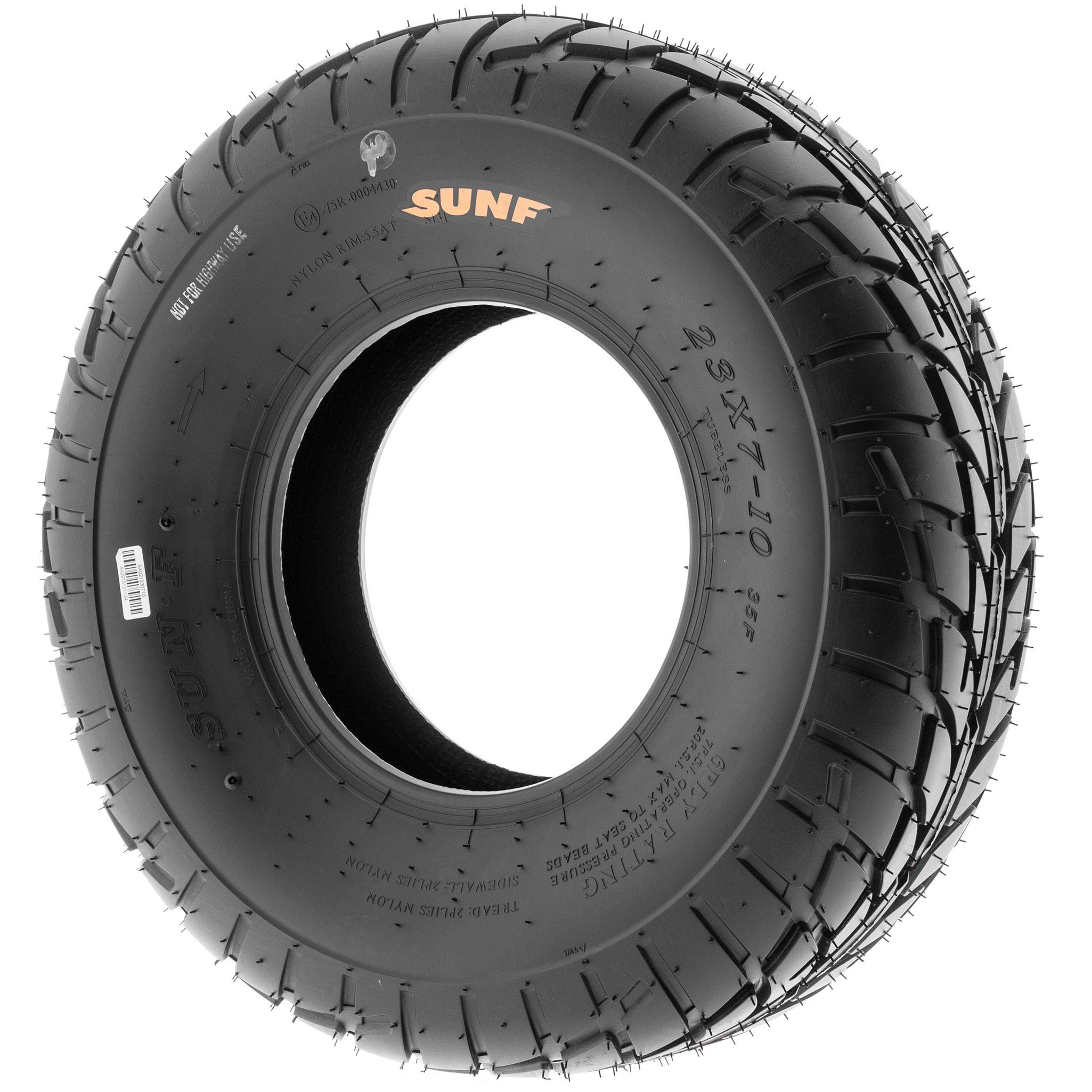 2 Pack SunF A021 TT Sport ATV/UTV Tires 22x8-12 6PR Tubeless - Dirt Track & Flat Track Racing Tires for Off-Road Adventures & Trail Riding