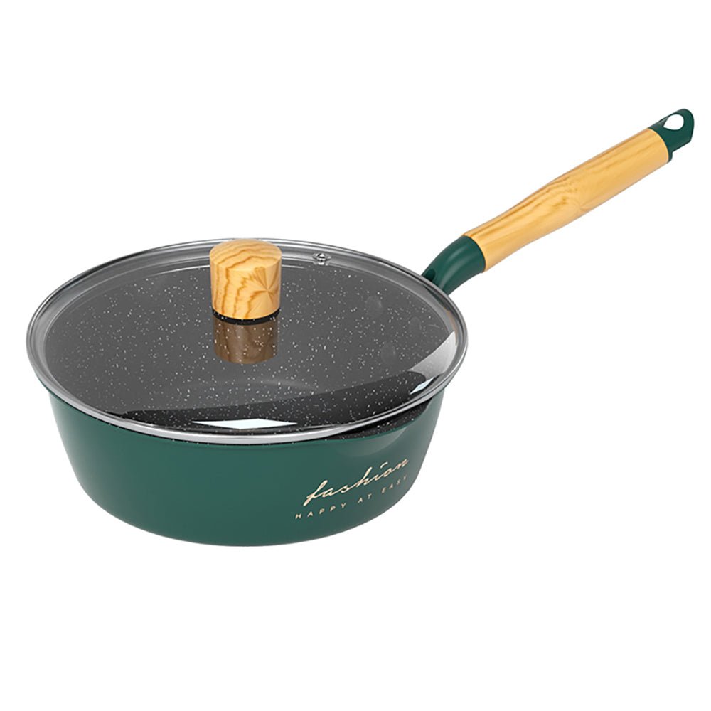 Premium Paisley Aluminum Saucepan - Non-Stick Cooking Pot with Lid - Perfect for Boiling, Steaming & Sauce Making - Ideal for Home Kitchen & Camping Use