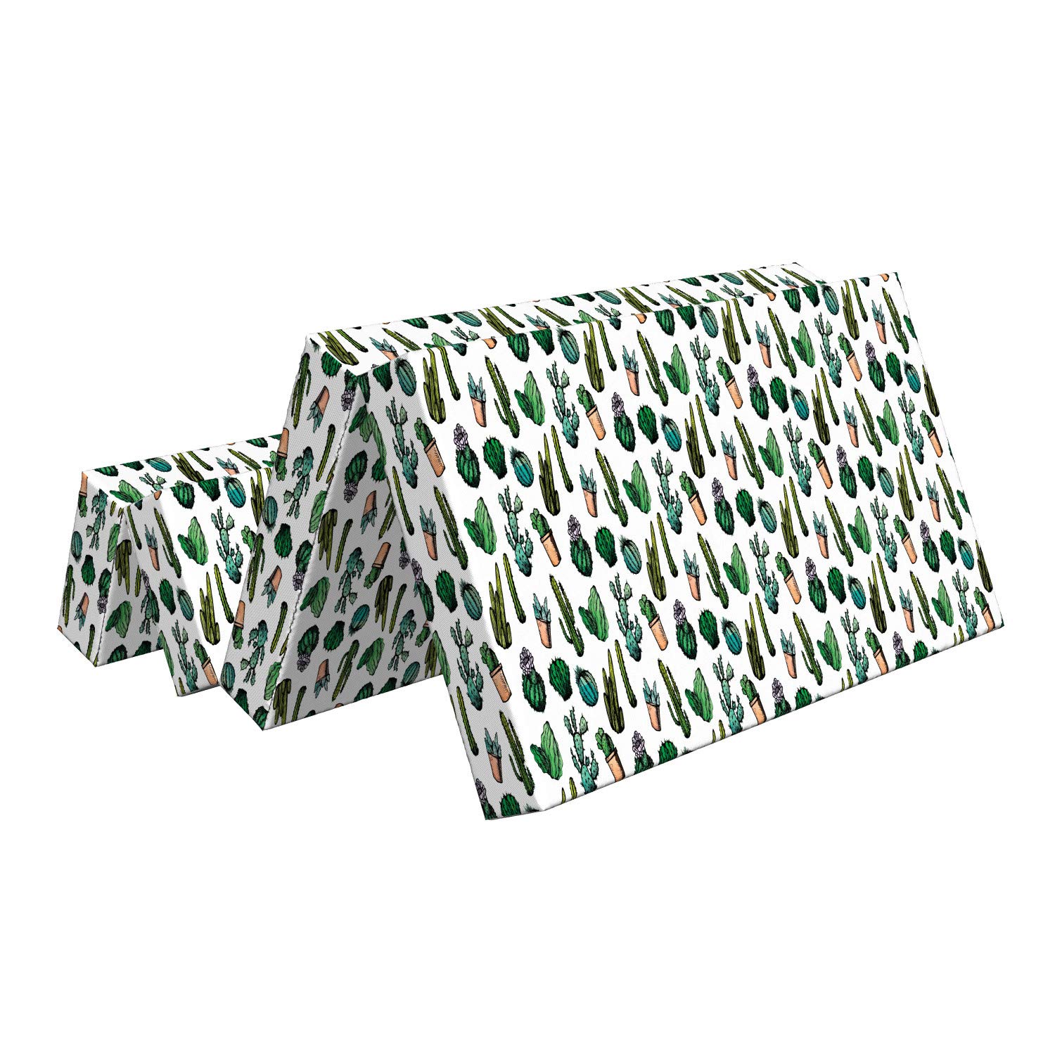 Ambesonne Cactus Foldable Mattress - 78.7