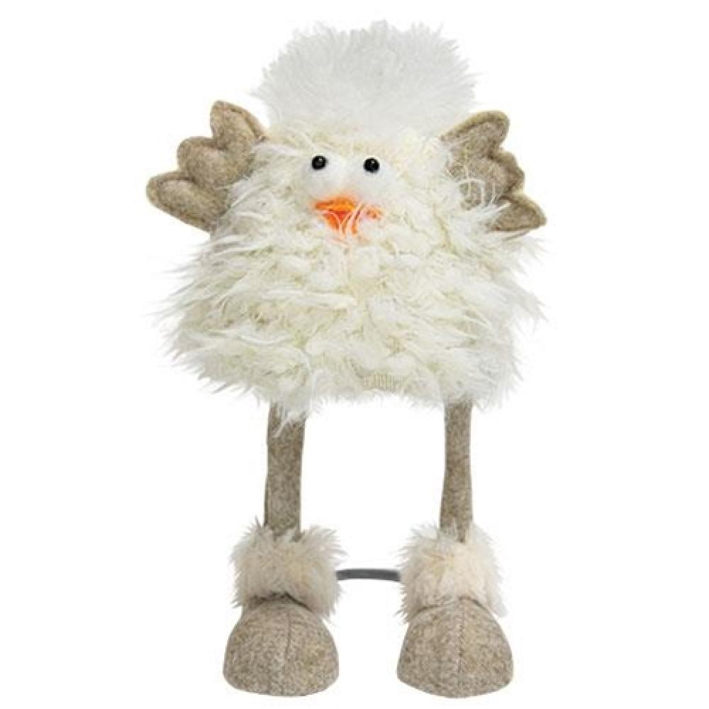 Funny Fuzzy White Chicken Wobble Toy - Cute Animated Desk Decor for Kids & Office Stress Relief | Perfect Gift for Easter, Birthdays & Home Decor