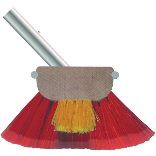 Shurhold 965 6 Inch Deck Brush with Red Polystyrene Bristles - Heavy Duty Boat, RV & Marine Cleaning Brush for Outdoor Use