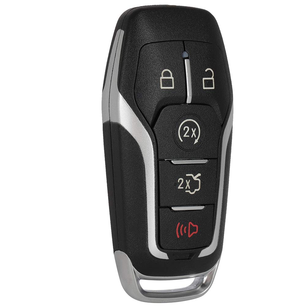 SCITOO 1-Piece Keyless Entry Remote Key Fob Replacement for Lincoln MKX 2015-2018, MKZ 2013-2016, Ford Edge 2015-2017, Explorer 2016-2017 (FCC ID: 5923896) - 5-Button Car Key Replacement - Perfect for Lost/Damaged Keys & Spare Key Needs