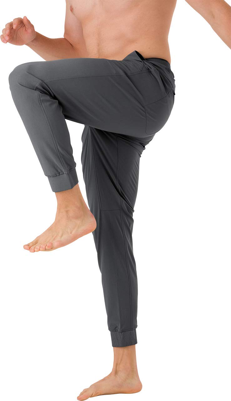 TRUWEAR Men's Active Charcoal Performance Jogger Pants - Breathable Workout & Running Pants for Gym, Yoga, and Casual Wear