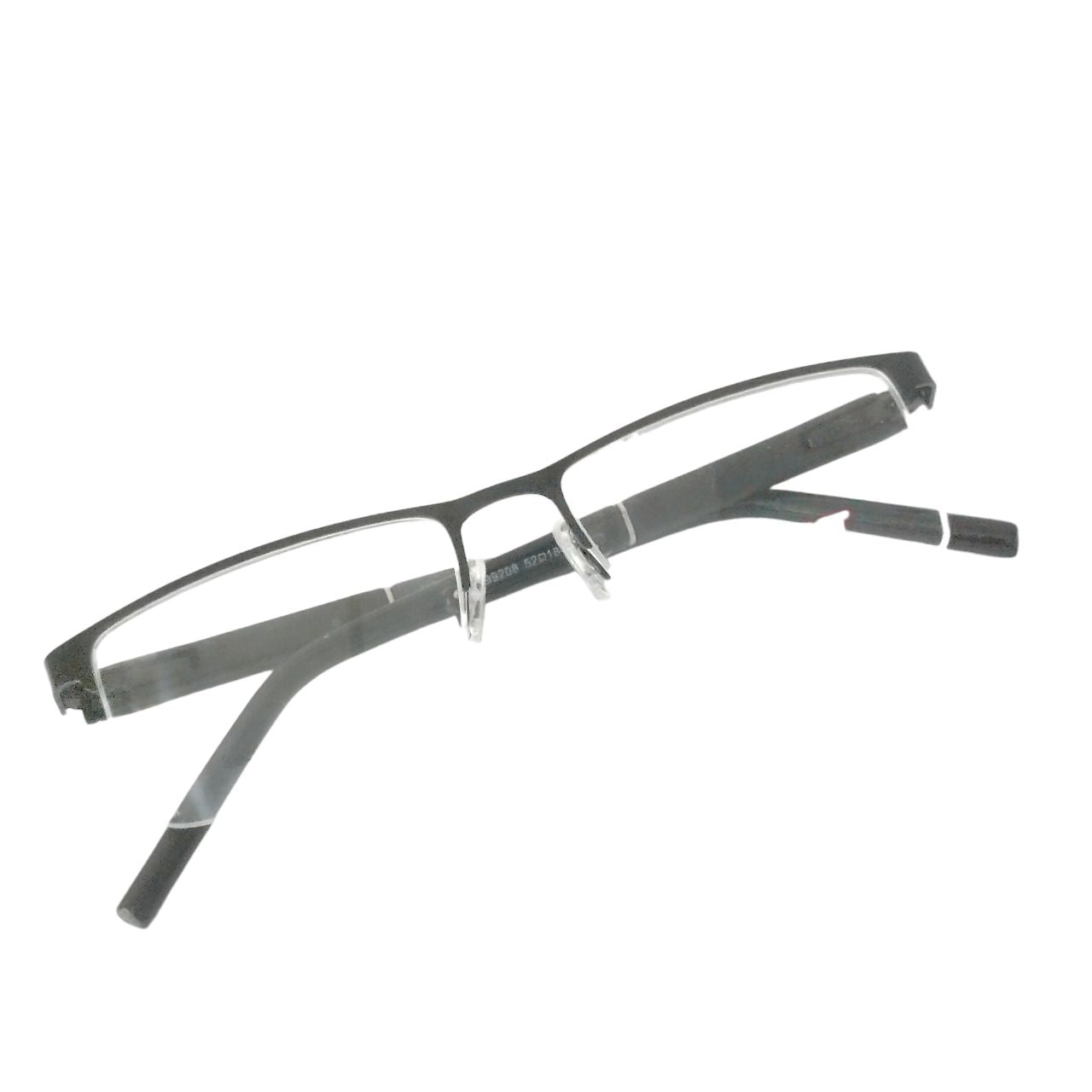 Premium Luxury Rectangle Black Half Frame Supra Glasses - Stylish & Lightweight for Reading, Driving & Fashion Accessories