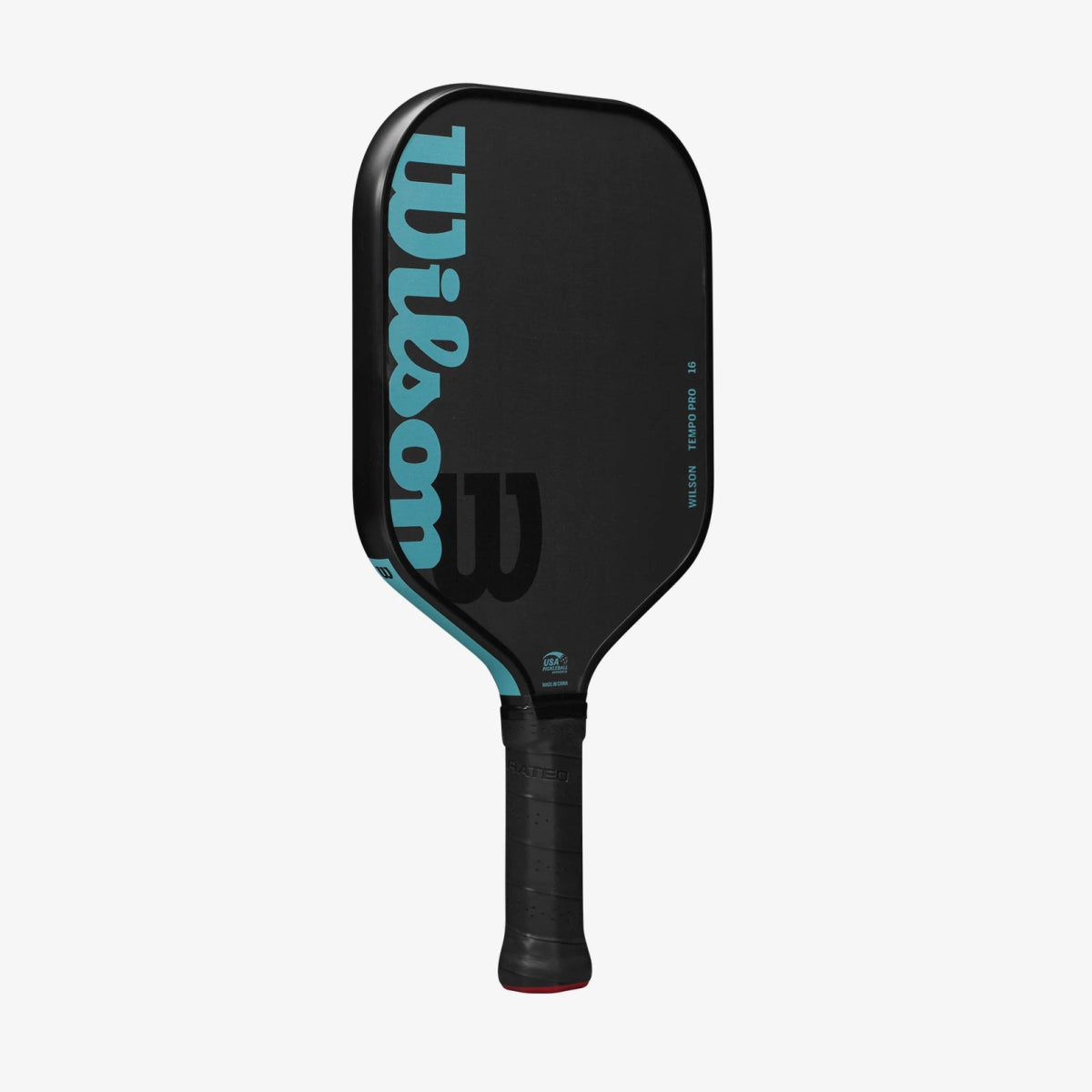Wilson Tempo Pro 16 Pickleball Paddle - Premium Carbon Fiber Face with Cushion Grip (Black/Blue) | Perfect for Indoor & Outdoor Play, Tournaments & Recreational Games