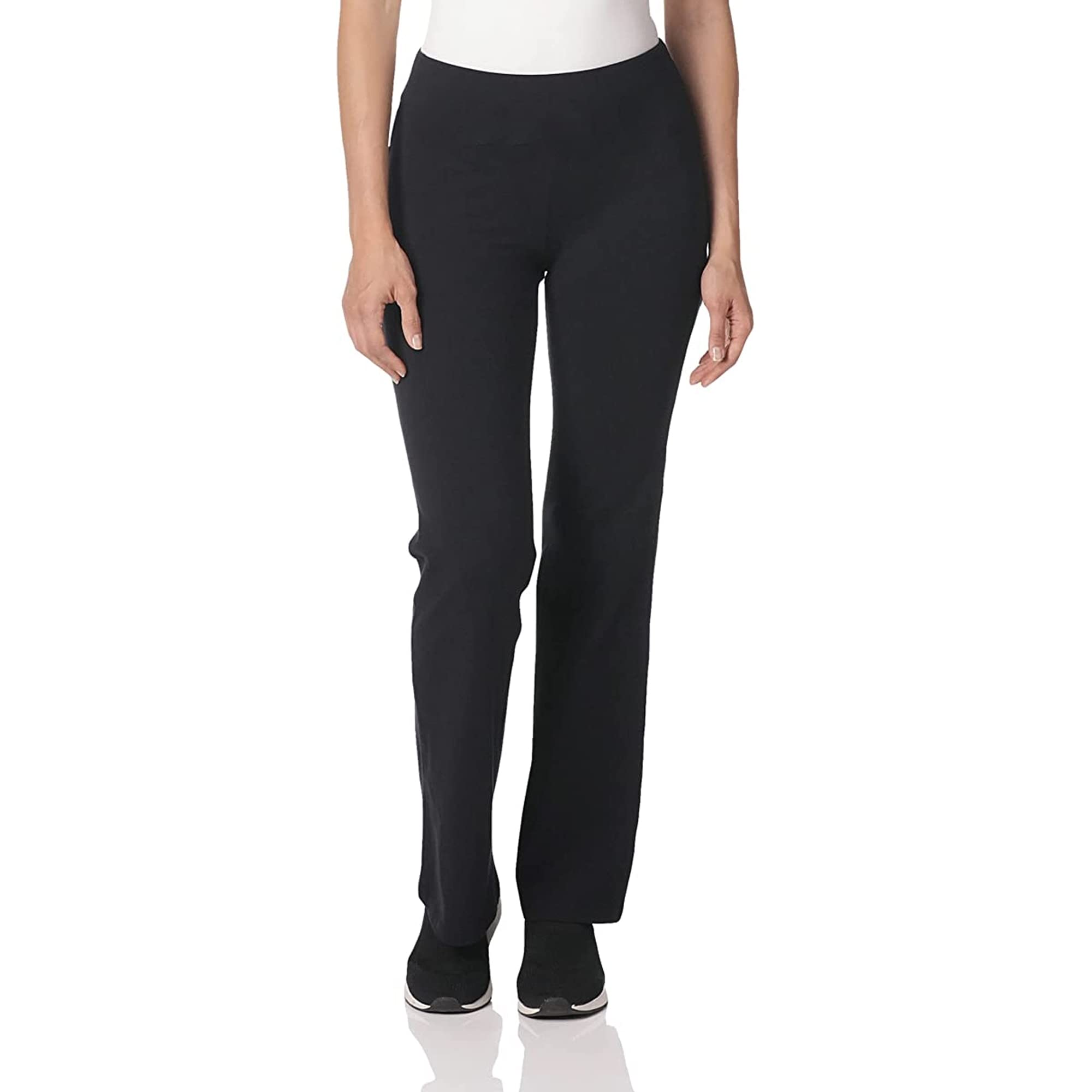Style Spot Women's Bootcut Pants - Elastic Waist Pull-On Work Pants for Nurses - High Stretch Comfortable Bootleg Bottoms | Perfect for Nursing Shifts, Healthcare Work & Casual Wear