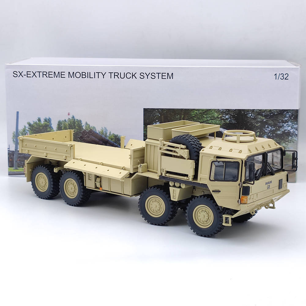 1/32 Scale MAN SX Extreme Mobility Truck Diecast Model Car - Yellow Collectible Toy for Adults & Kids | Perfect for Display, Gifts & Diecast Collections