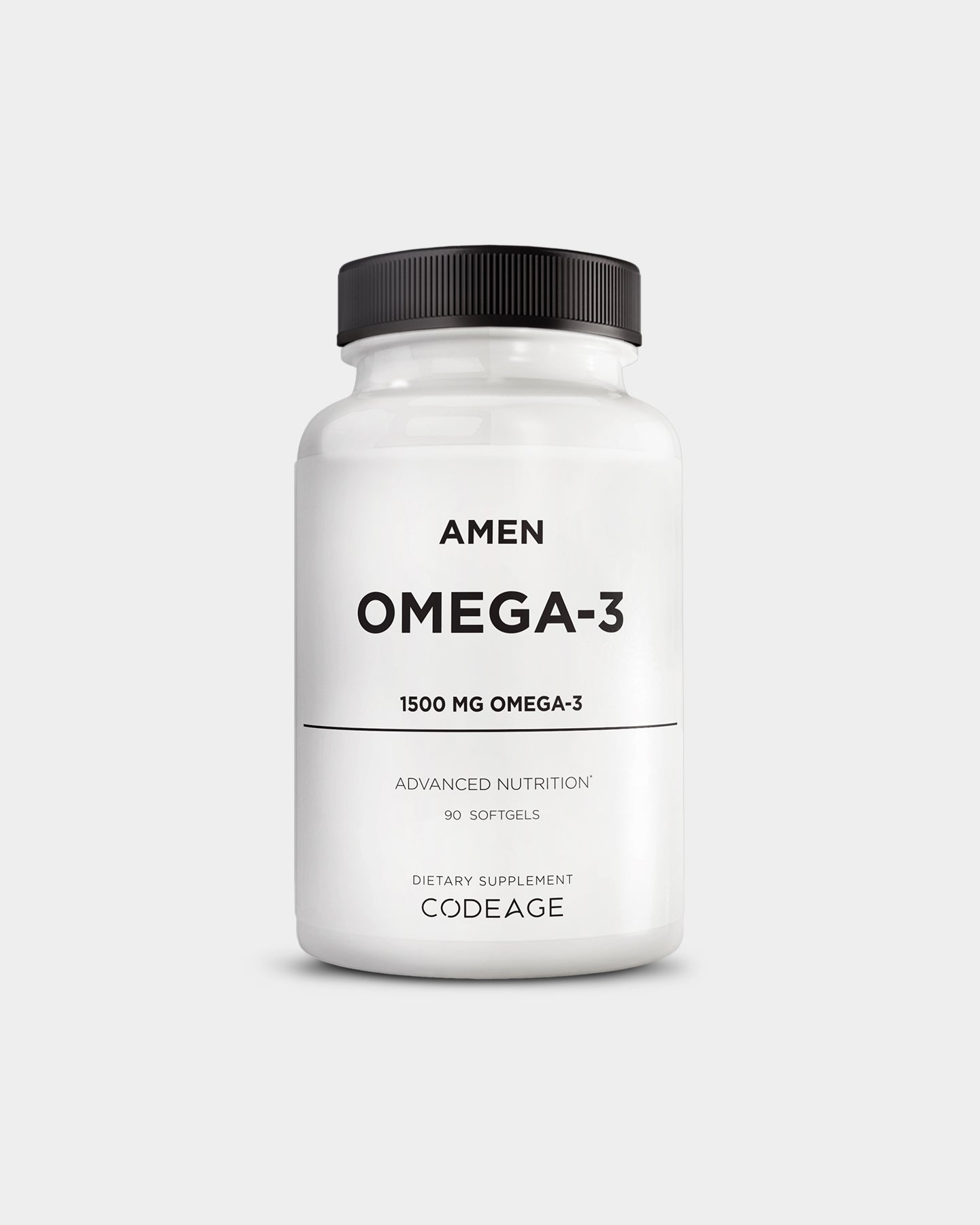 Codeage Amen Omega 3 Fish Oil Supplement for Heart & Brain Health - Premium EPA DHA Capsules for Men & Women - Supports Joint Function & Cognitive Performance
