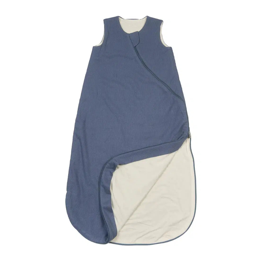 LouLou Lollipop Waffle Sleep Bag 1.0 Tog - Lightweight Baby Sleeping Sack for Newborns & Infants - Soft & Breathable Blue Sleepwear for Nursery, Daycare & Travel