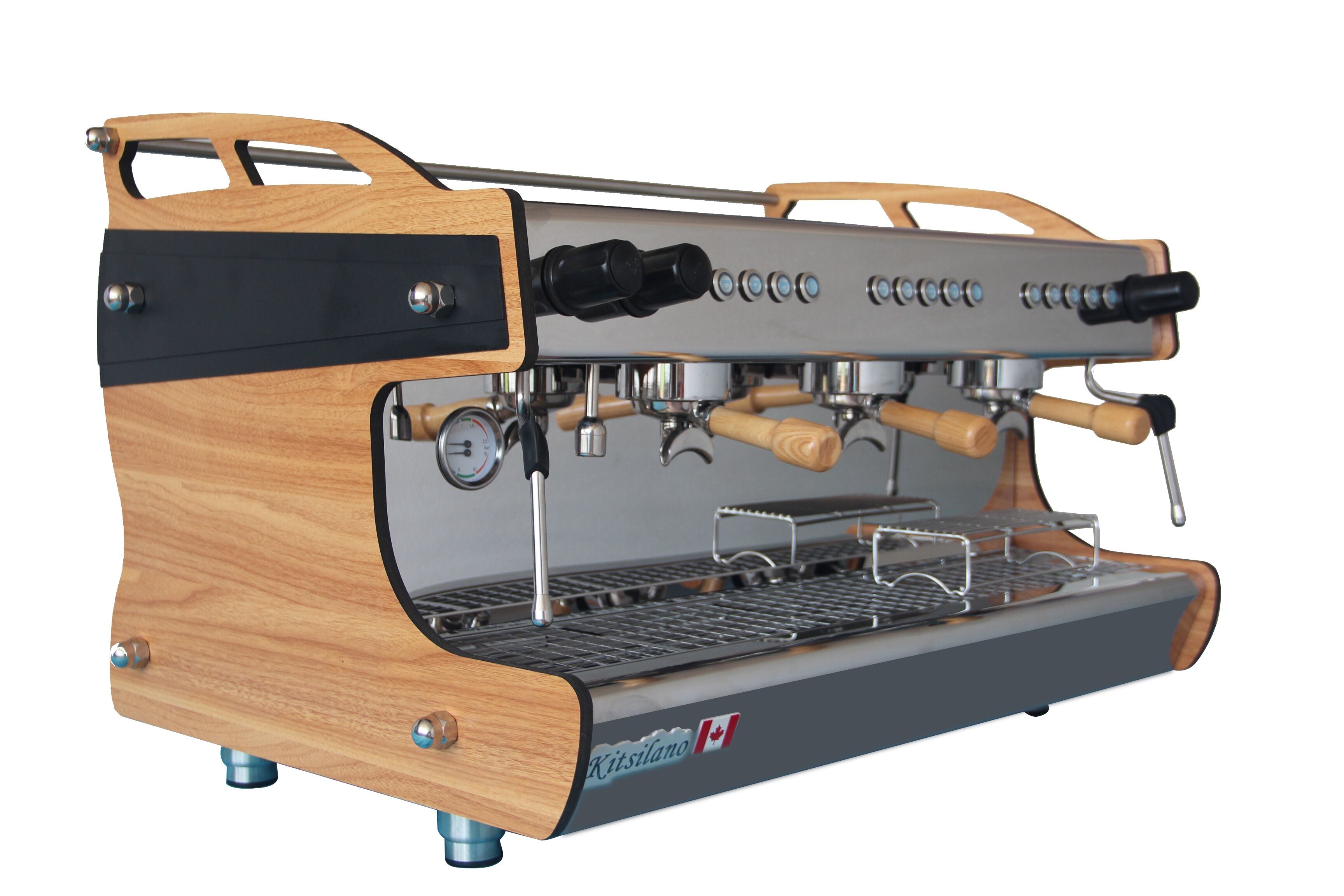 3-Head Espresso Coffee Machine - Commercial Grade SK 16.3H for Cafes, Restaurants & Offices | Fast Brewing & High Capacity Coffee Maker