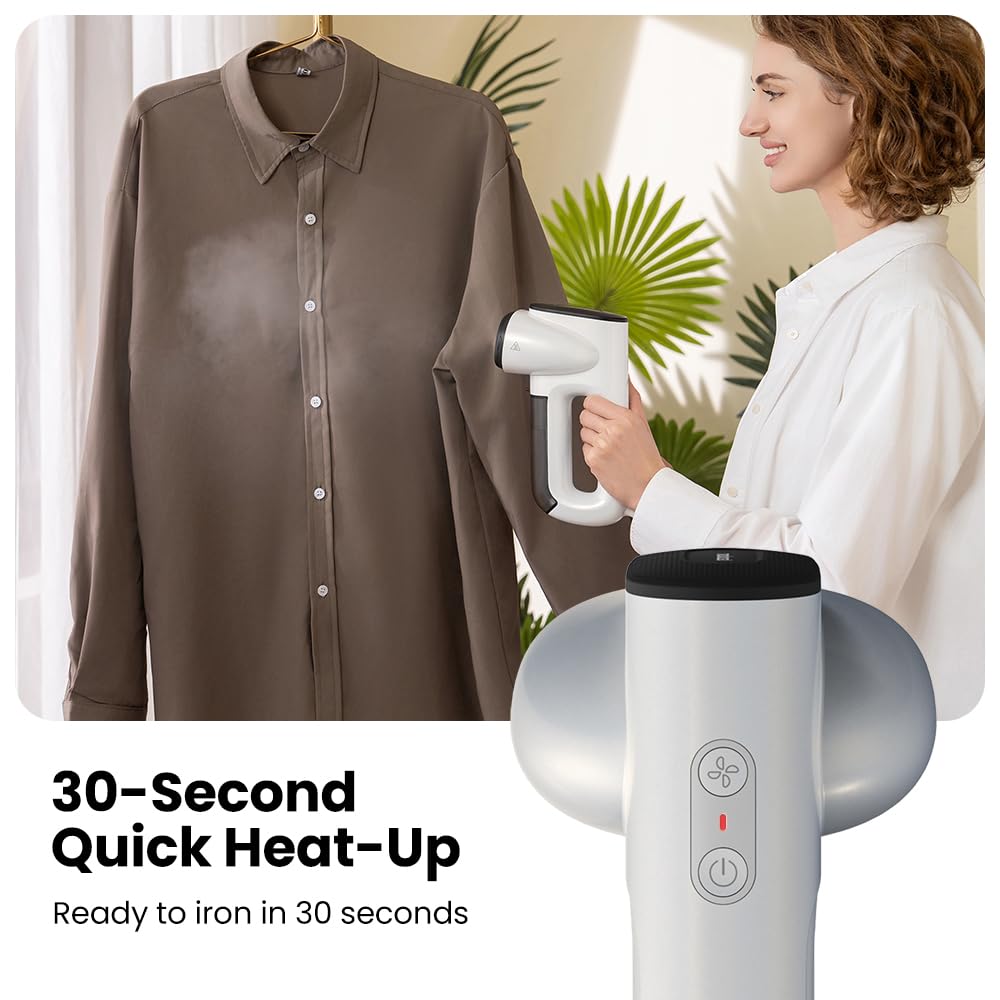 Neakasa Magic 1 Vacuum Steamer - 2300Pa Powerful Handheld Travel Garment Steamer & Iron 2-in-1 for Wrinkle-Free Clothes | Perfect for Travel, Business Trips & Home Use